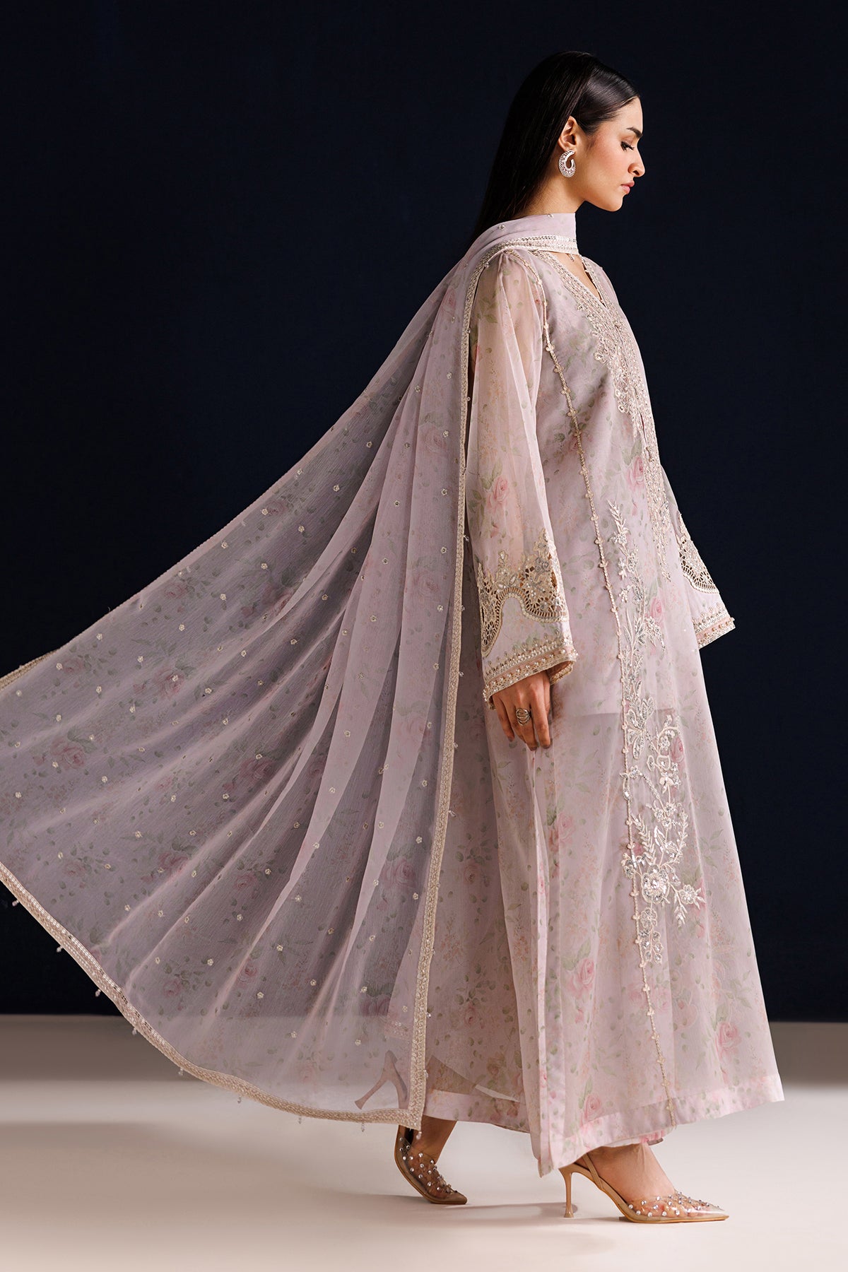 EMBROIDERED CHIFFON PR-1320