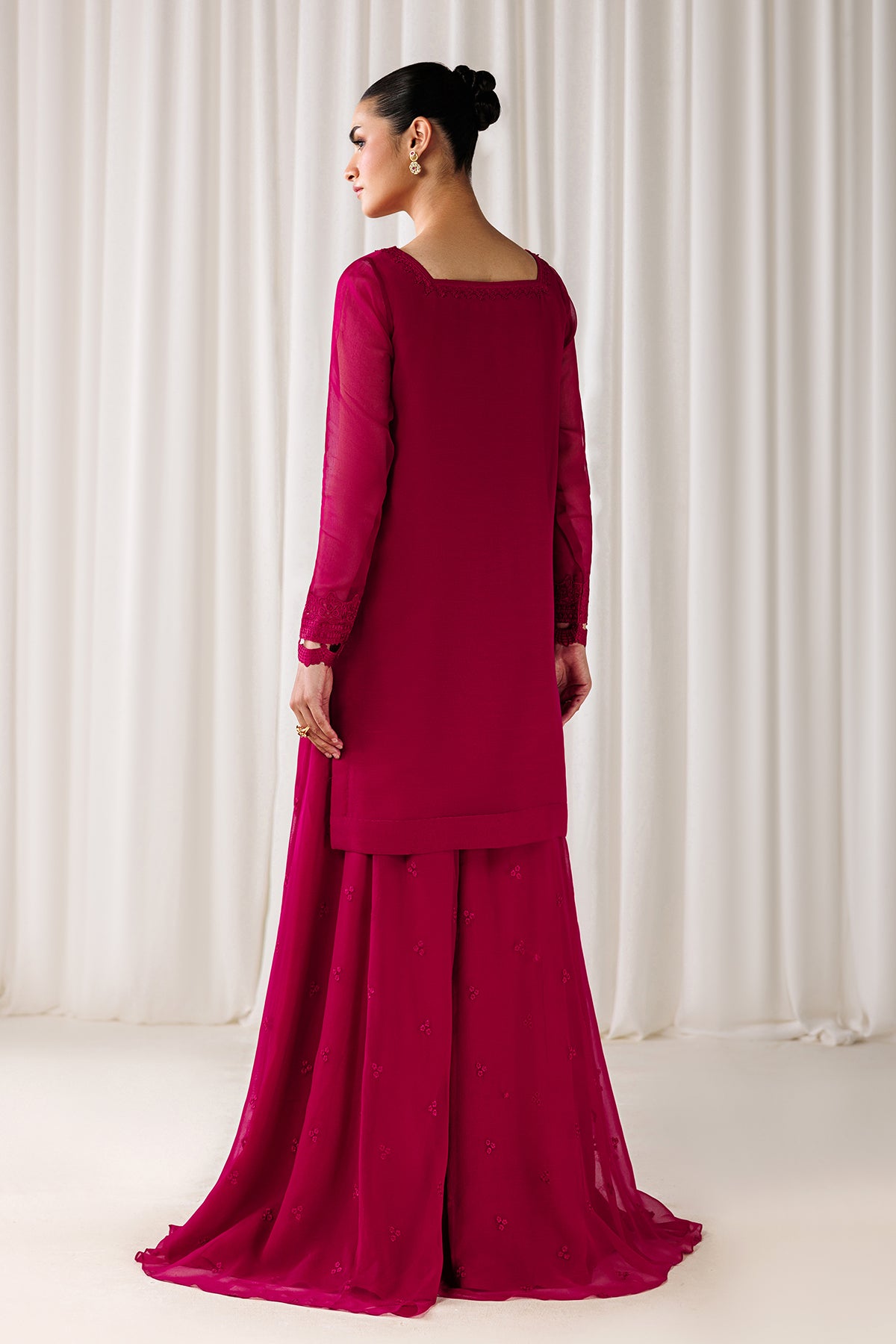 EMBROIDERED CHIFFON EN-1307