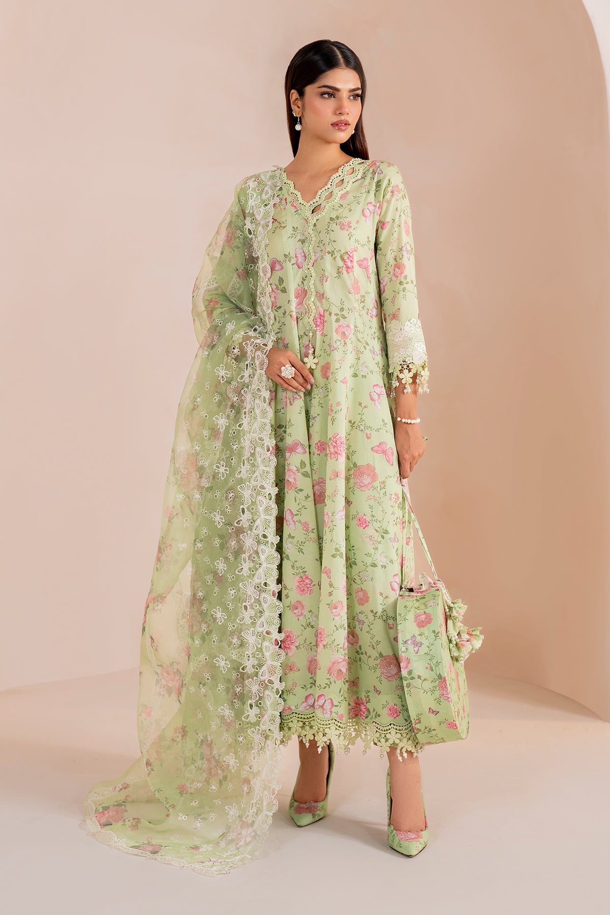 EMBROIDERED PRINTED LAWN SF-711