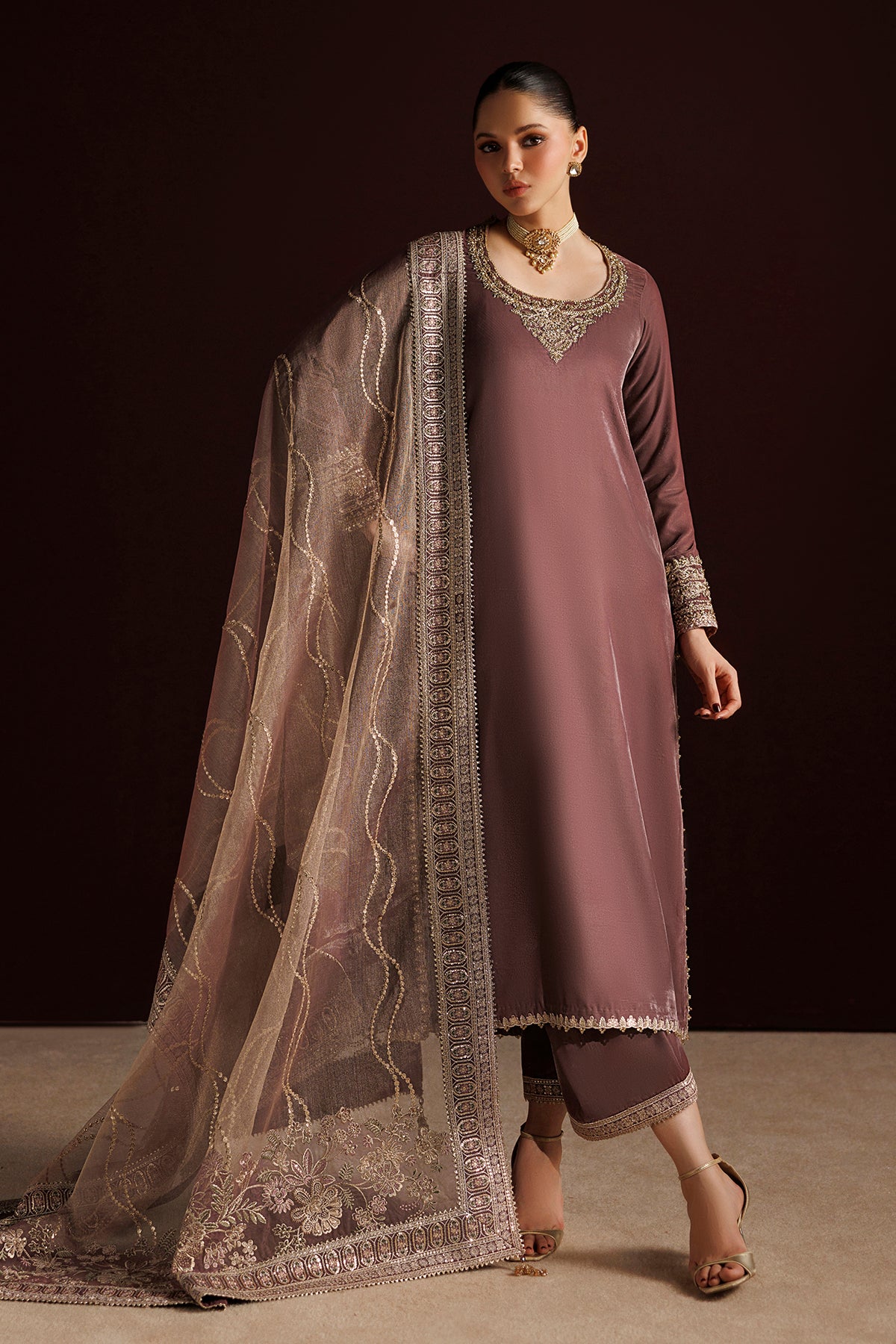 EMBROIDERED VELVET PR-1412