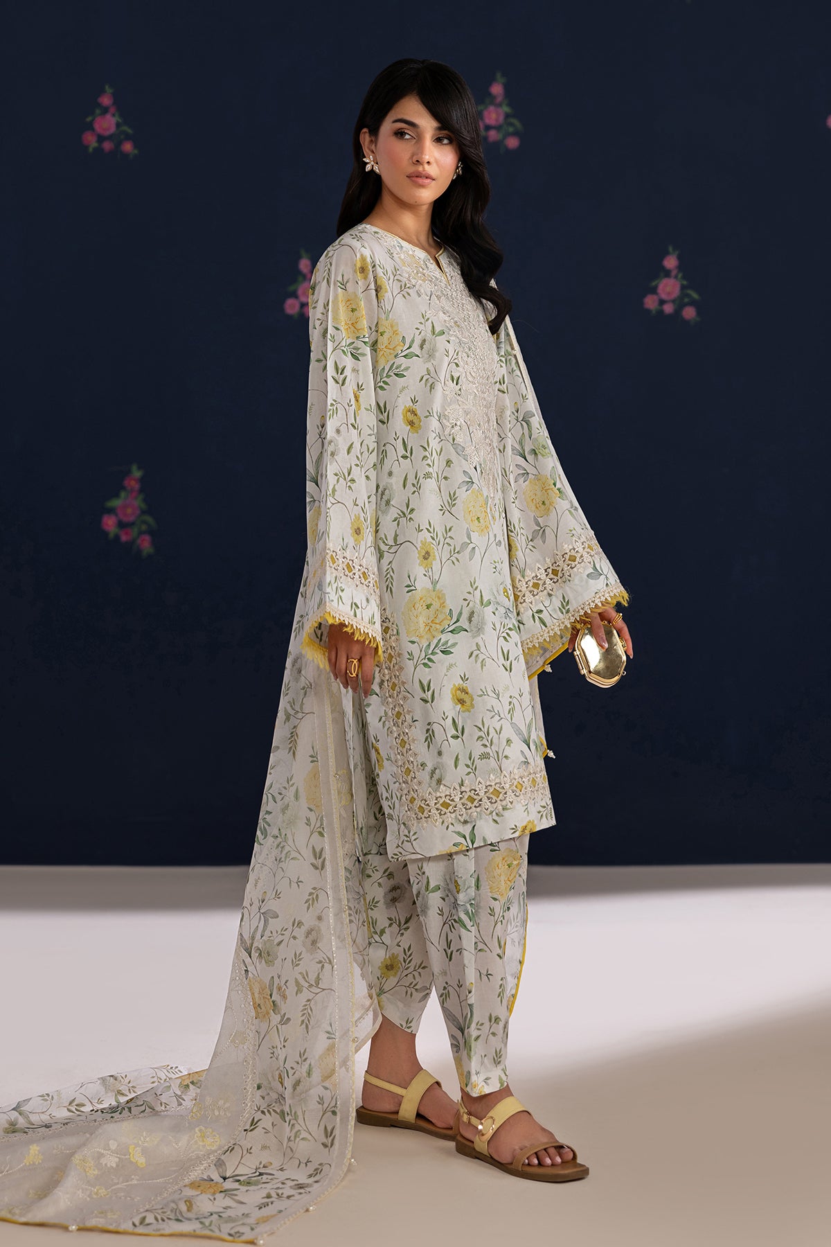 EMBROIDERED LAWN SF-4460