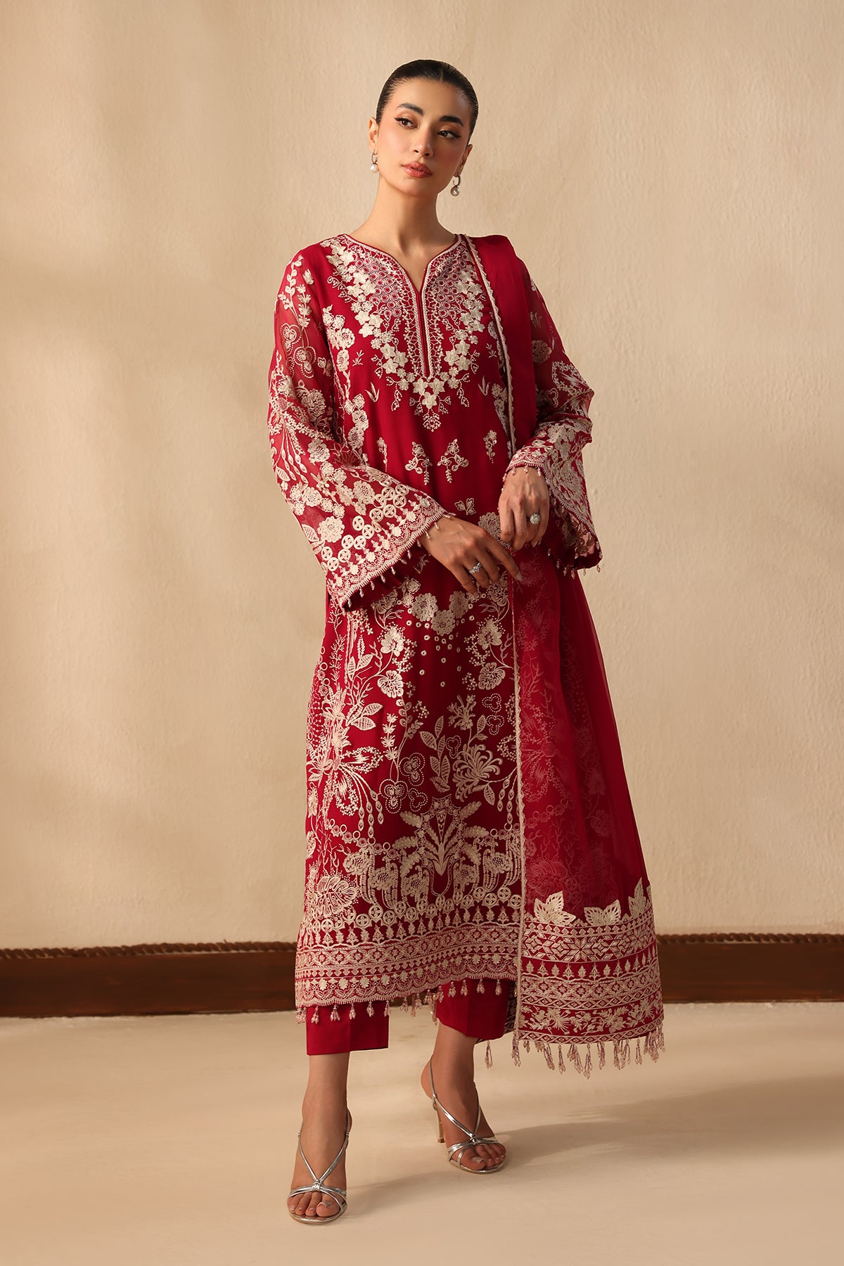 EMBROIDERED CHIFFON SF-4491