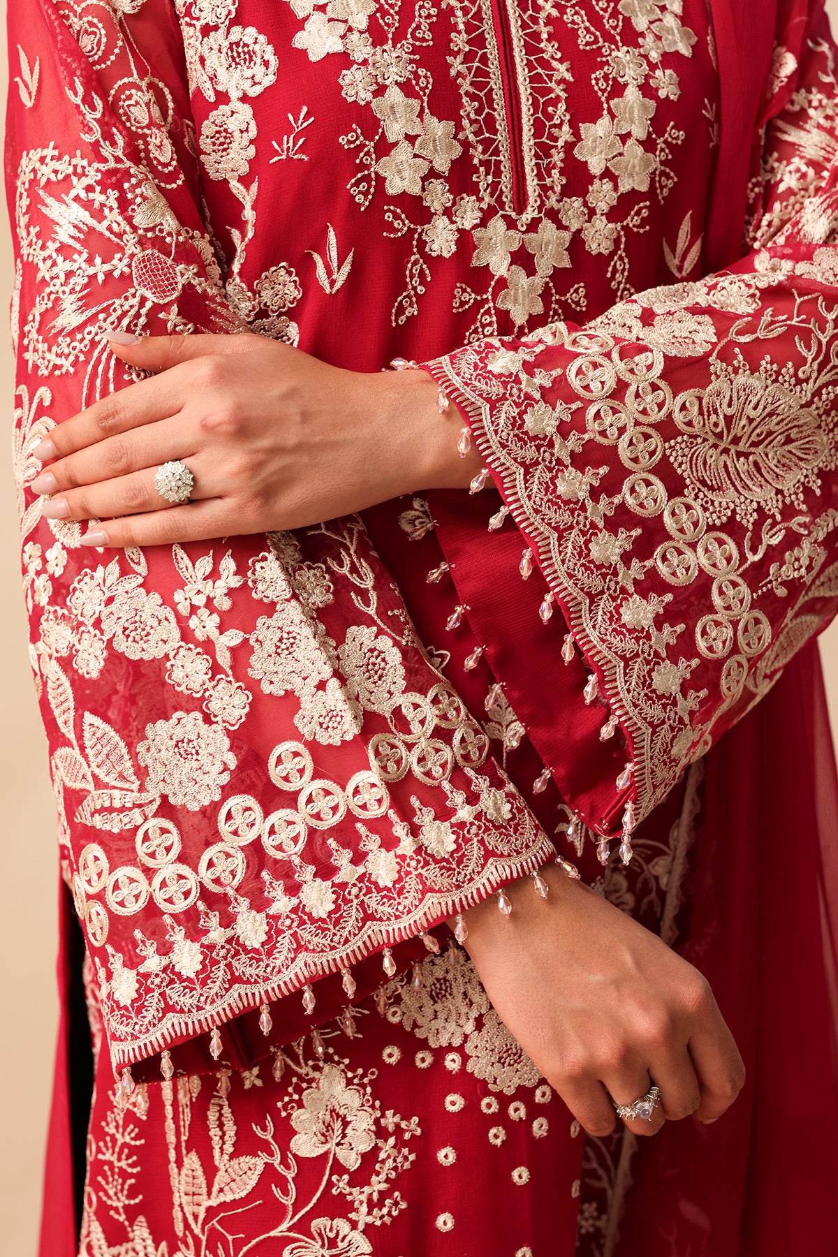 EMBROIDERED CHIFFON SF-4491