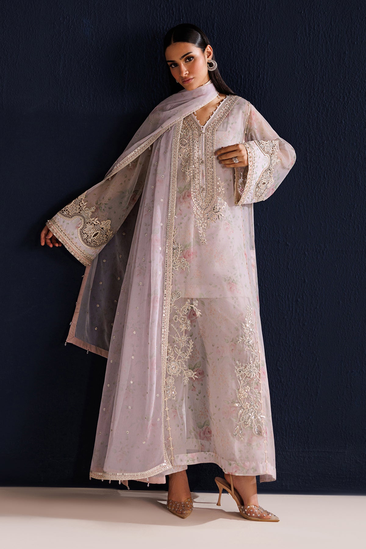 EMBROIDERED CHIFFON PR-1320