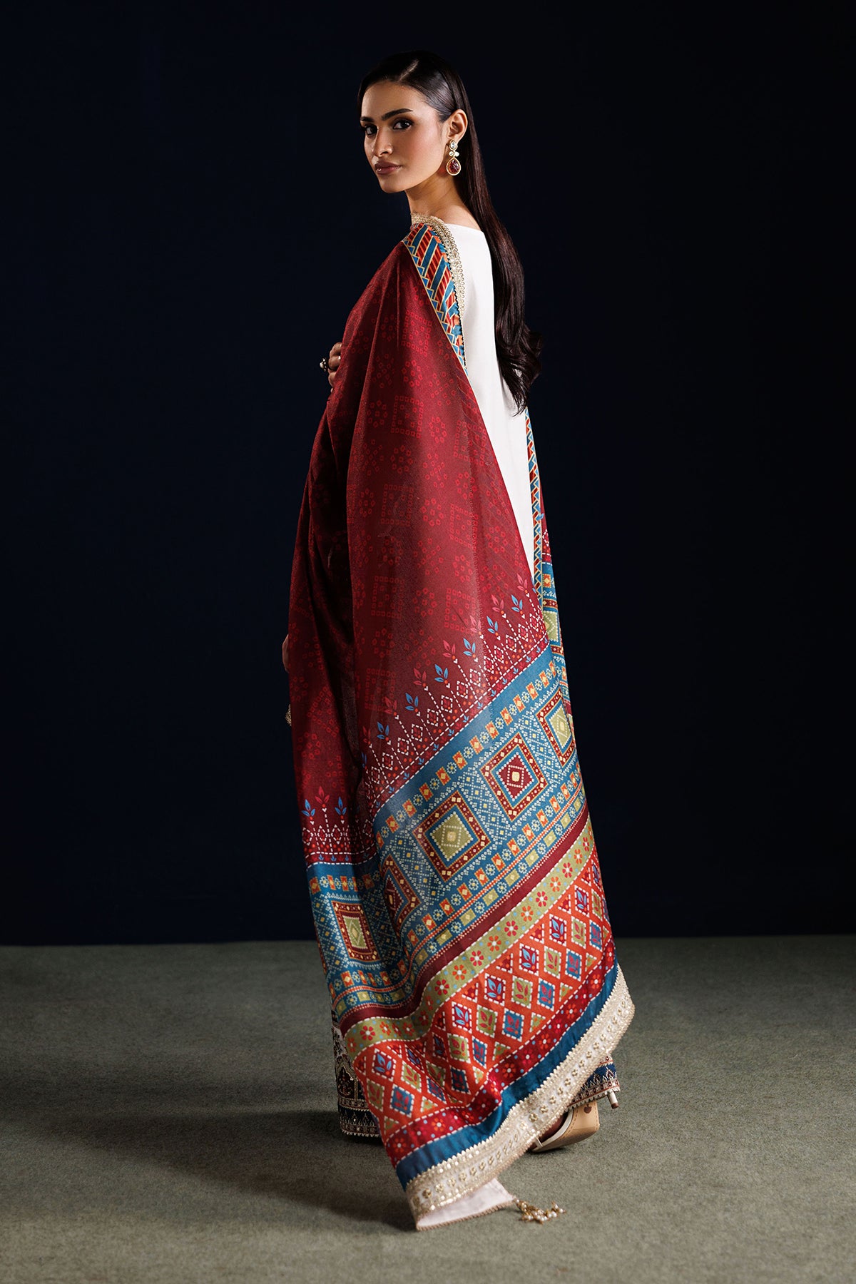 EMBROIDERED CHIFFON PR-1314