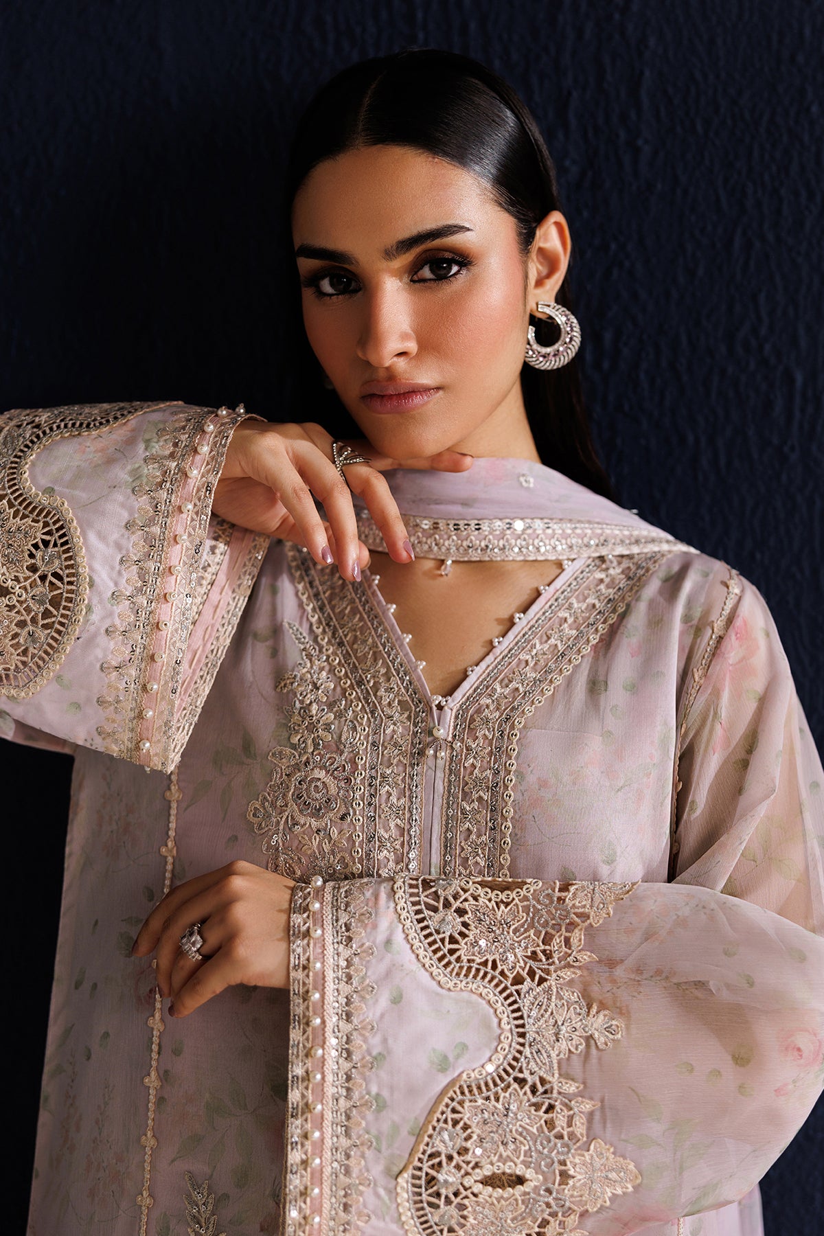 EMBROIDERED CHIFFON PR-1320