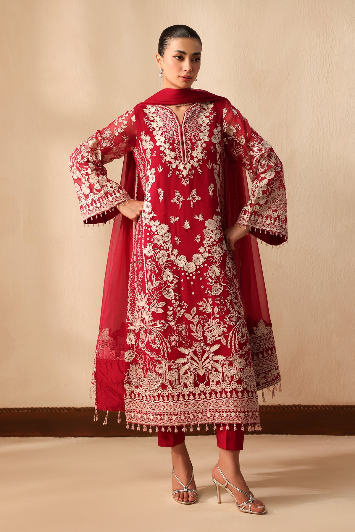 EMBROIDERED CHIFFON SF-4491