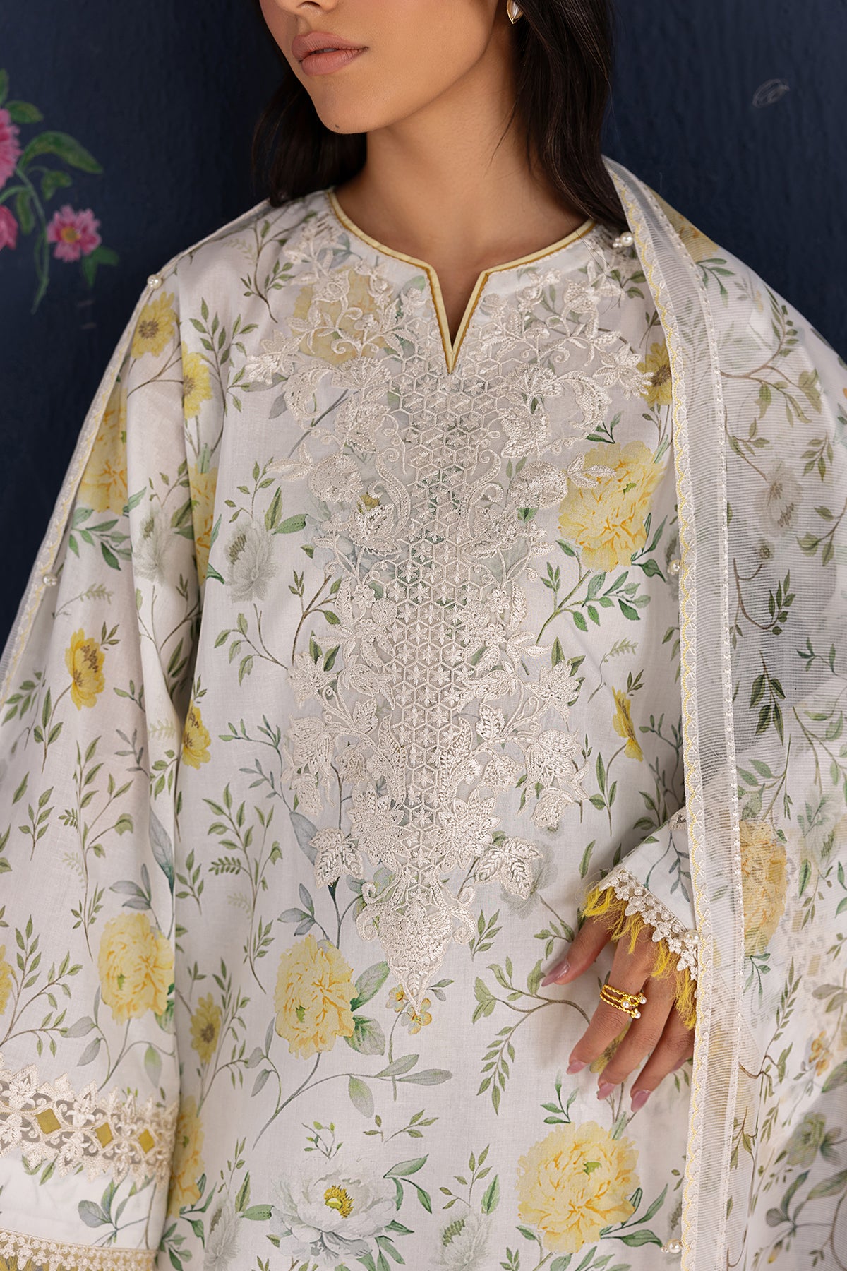 EMBROIDERED LAWN SF-4460