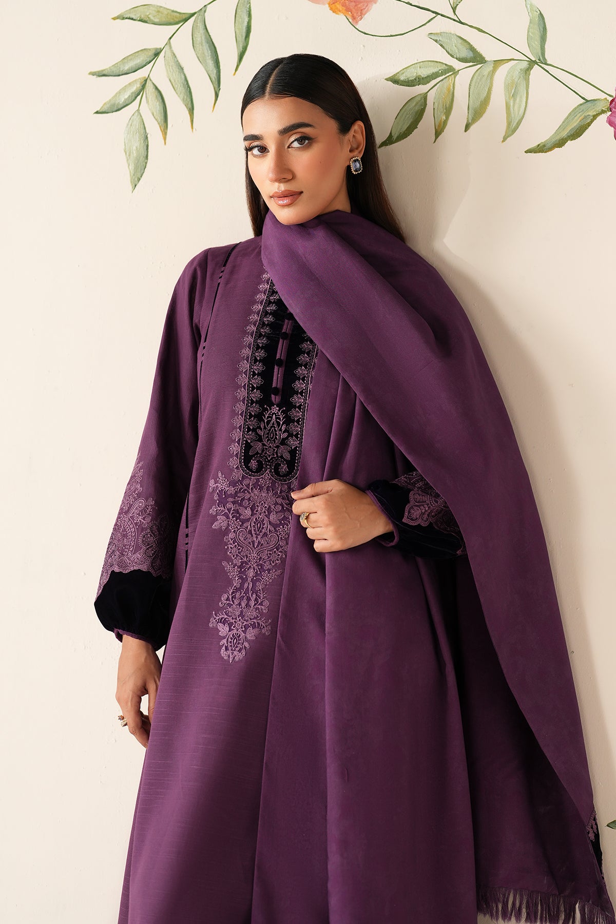 EMBROIDERED KHADDAR PR-1194
