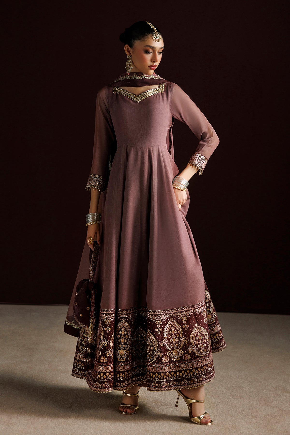 EMBROIDERED CHIFFON PR-1413