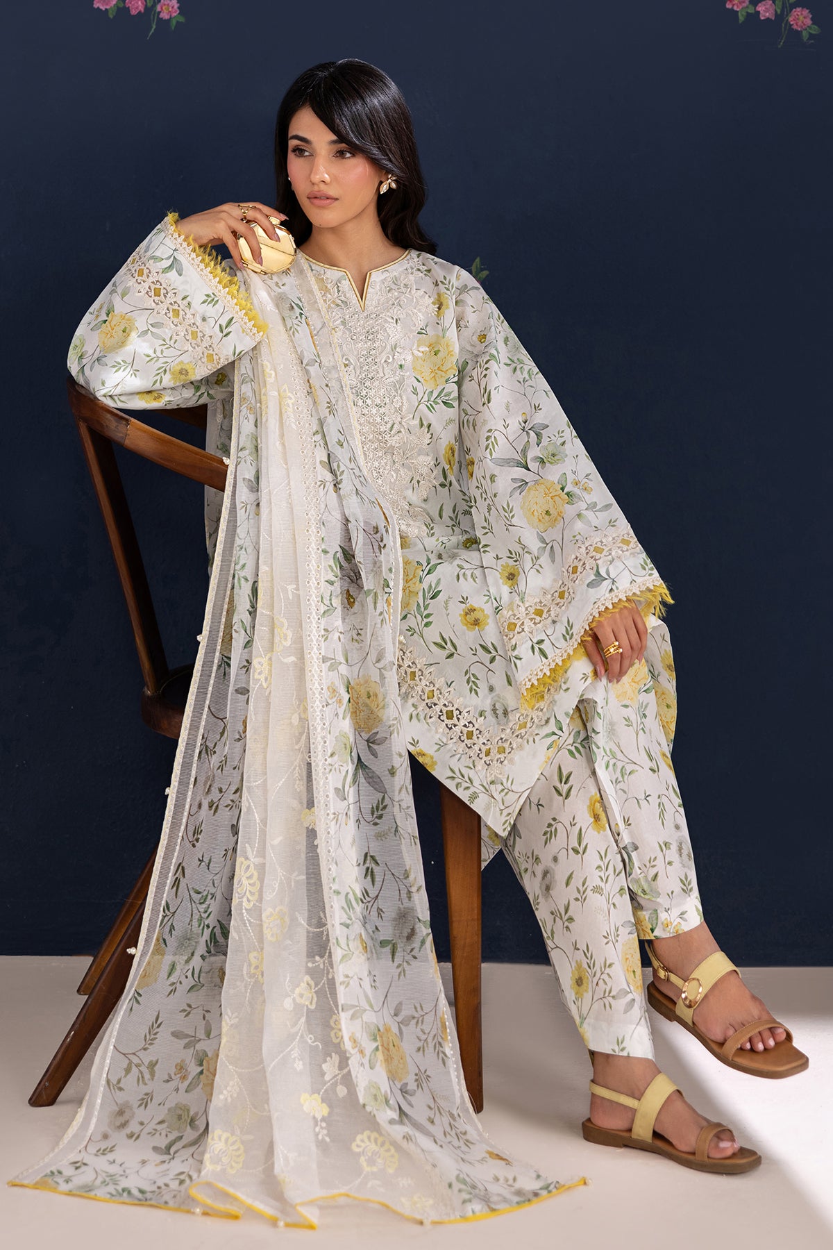 EMBROIDERED LAWN SF-4460
