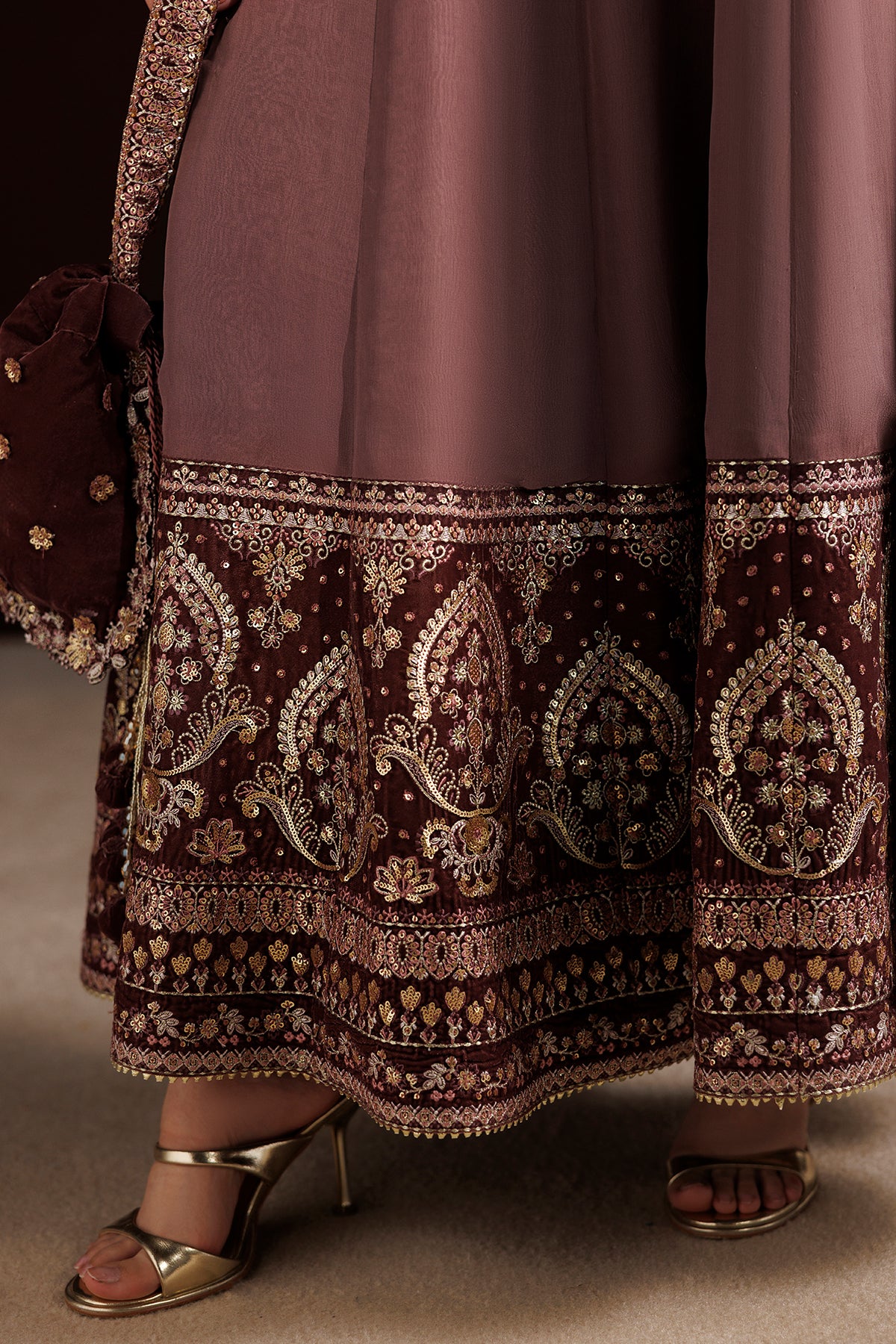 EMBROIDERED CHIFFON PR-1413