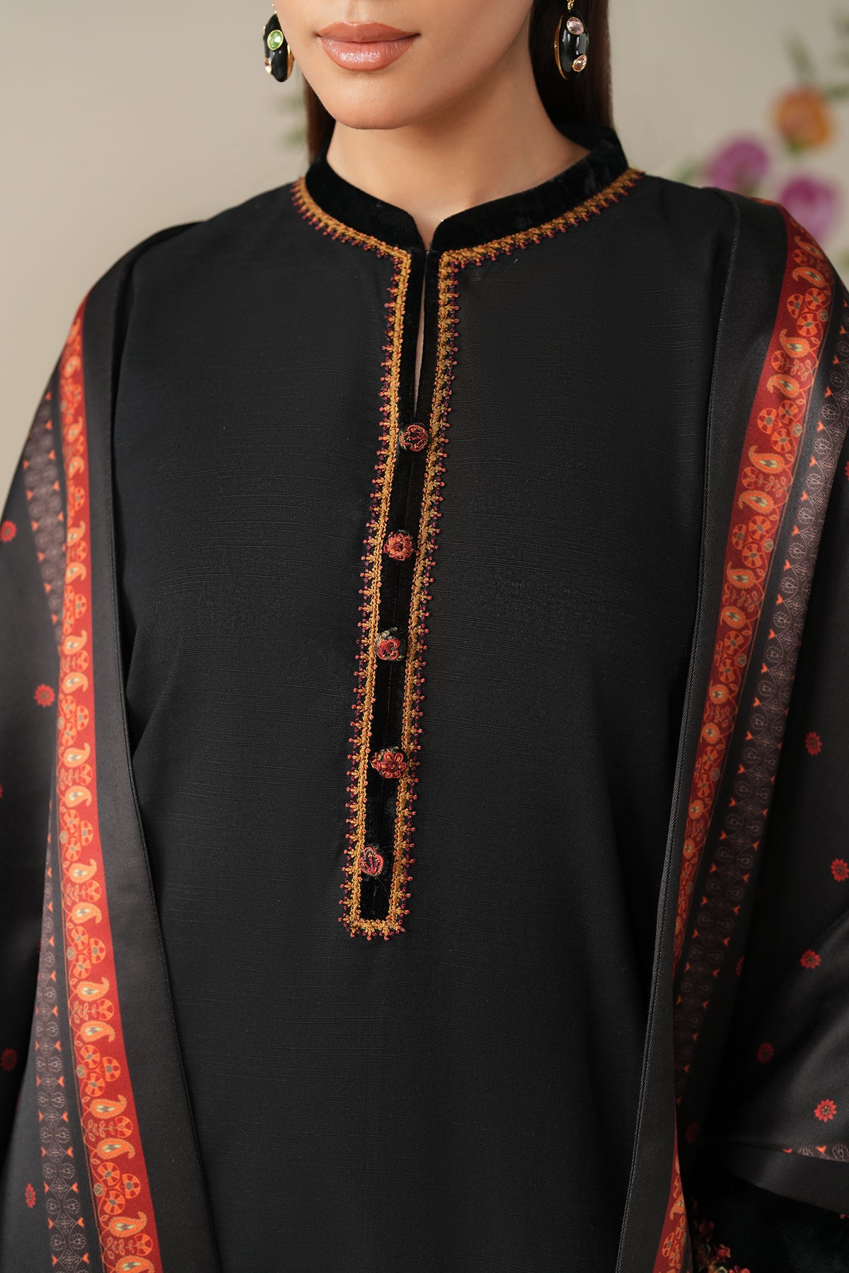 EMBROIDERED KHADDAR PR-1195