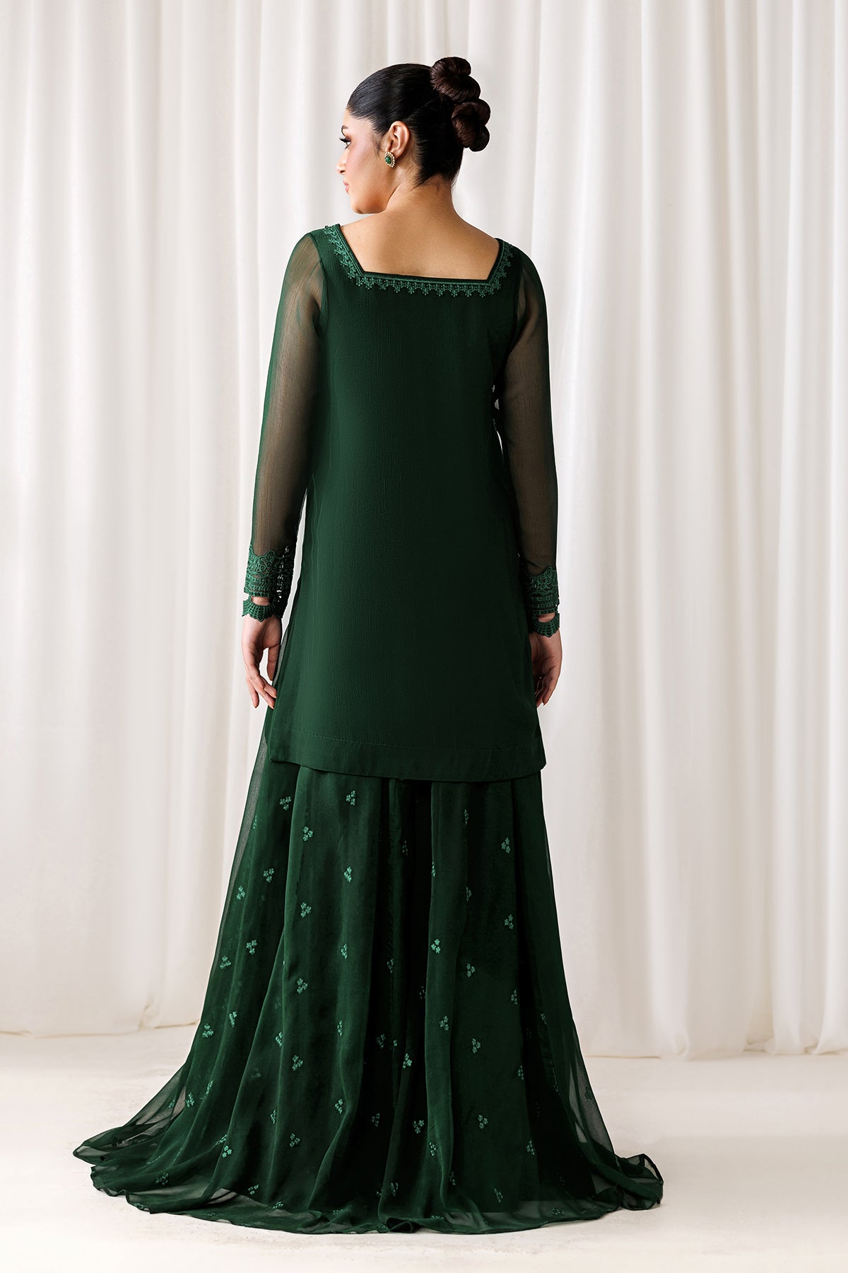 EMBROIDERED CHIFFON EN-1308