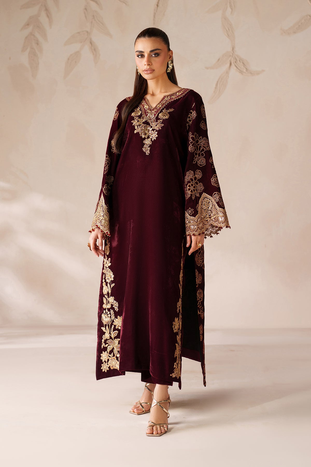 EMBROIDERED VELVET PR-1201