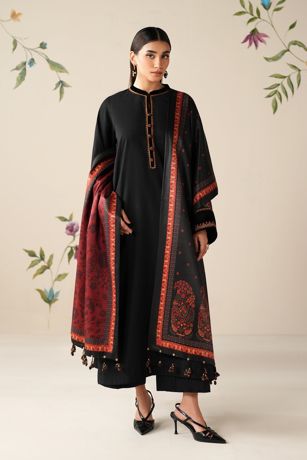 EMBROIDERED KHADDAR PR-1195
