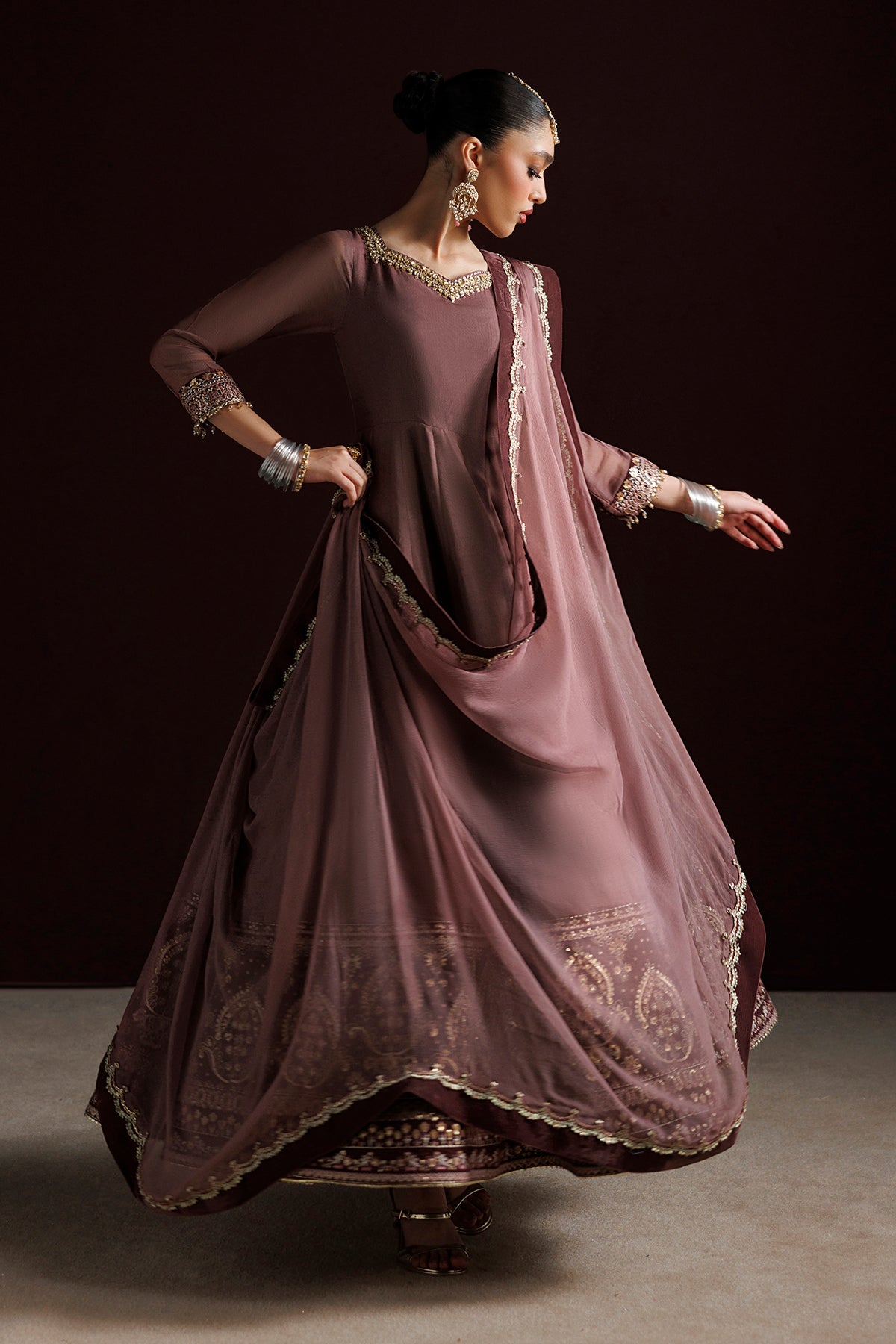 EMBROIDERED CHIFFON PR-1413