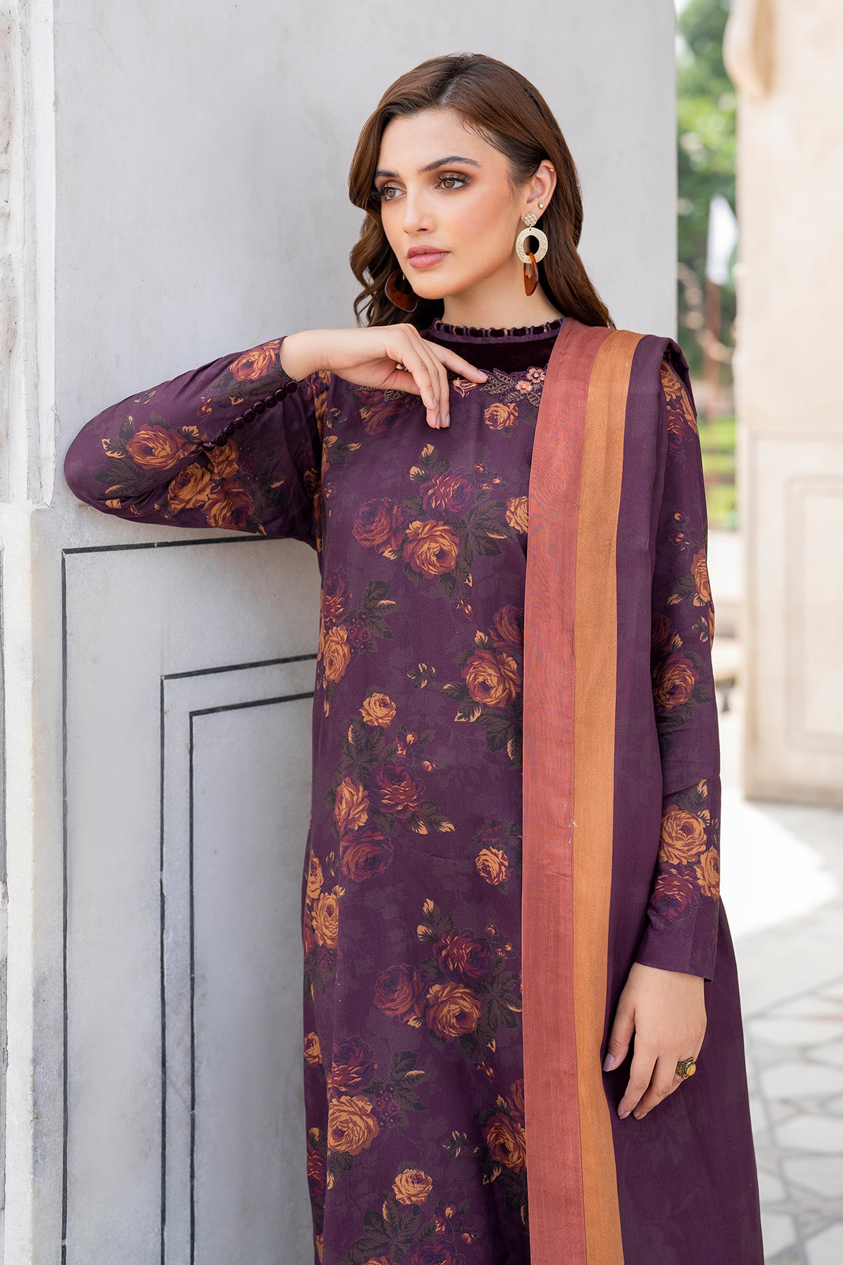 EMBROIDERED VISCOSE UF-736