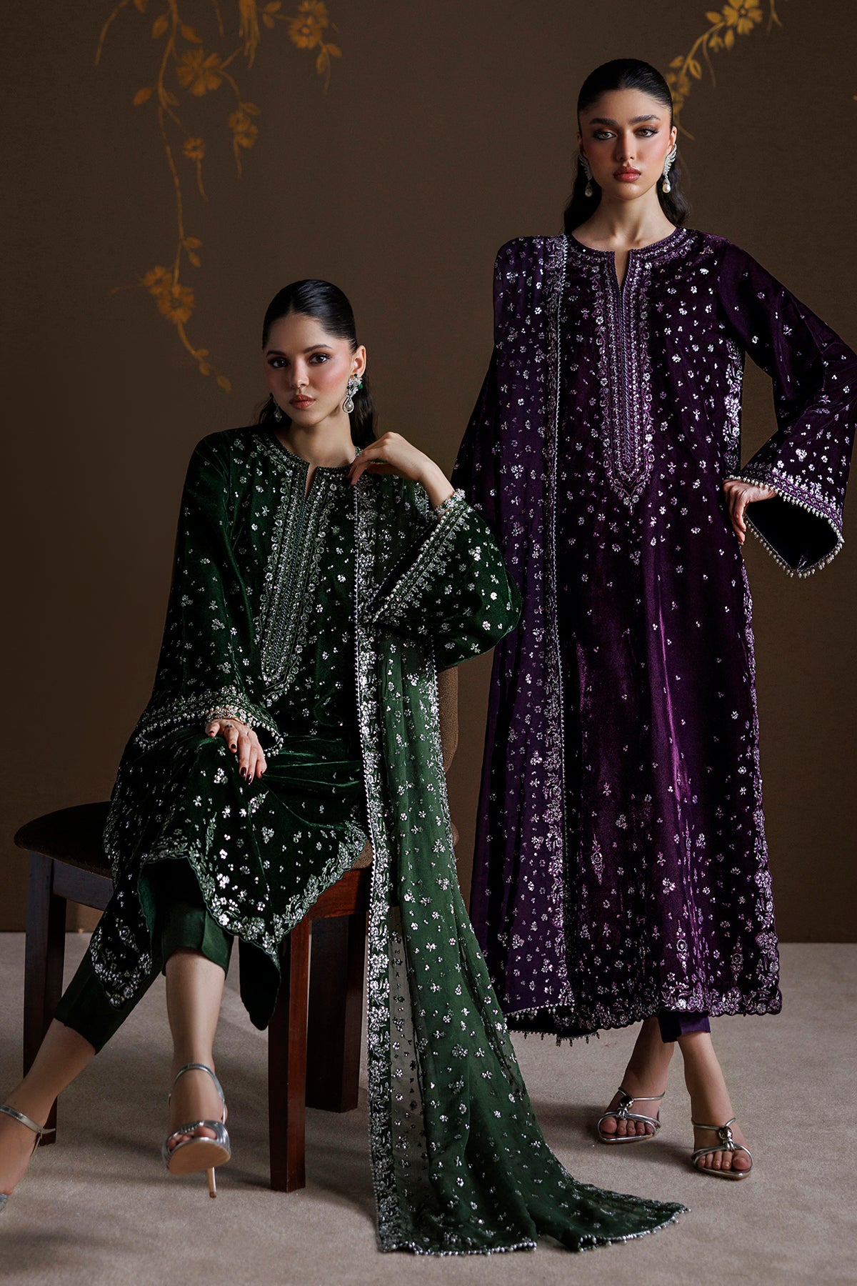 EMBROIDERED VELVET SF-4545