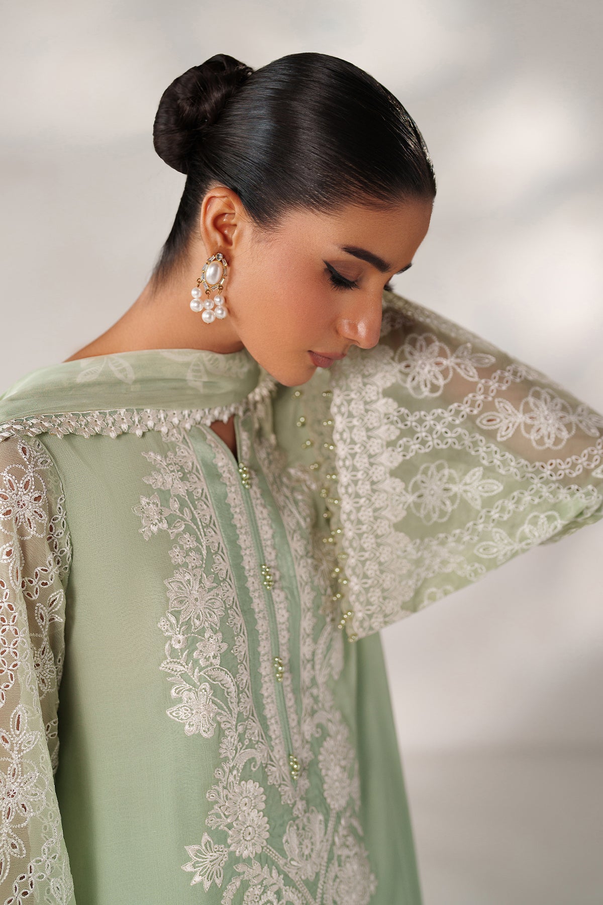 EMBROIDERED CHIFFON PR-1248