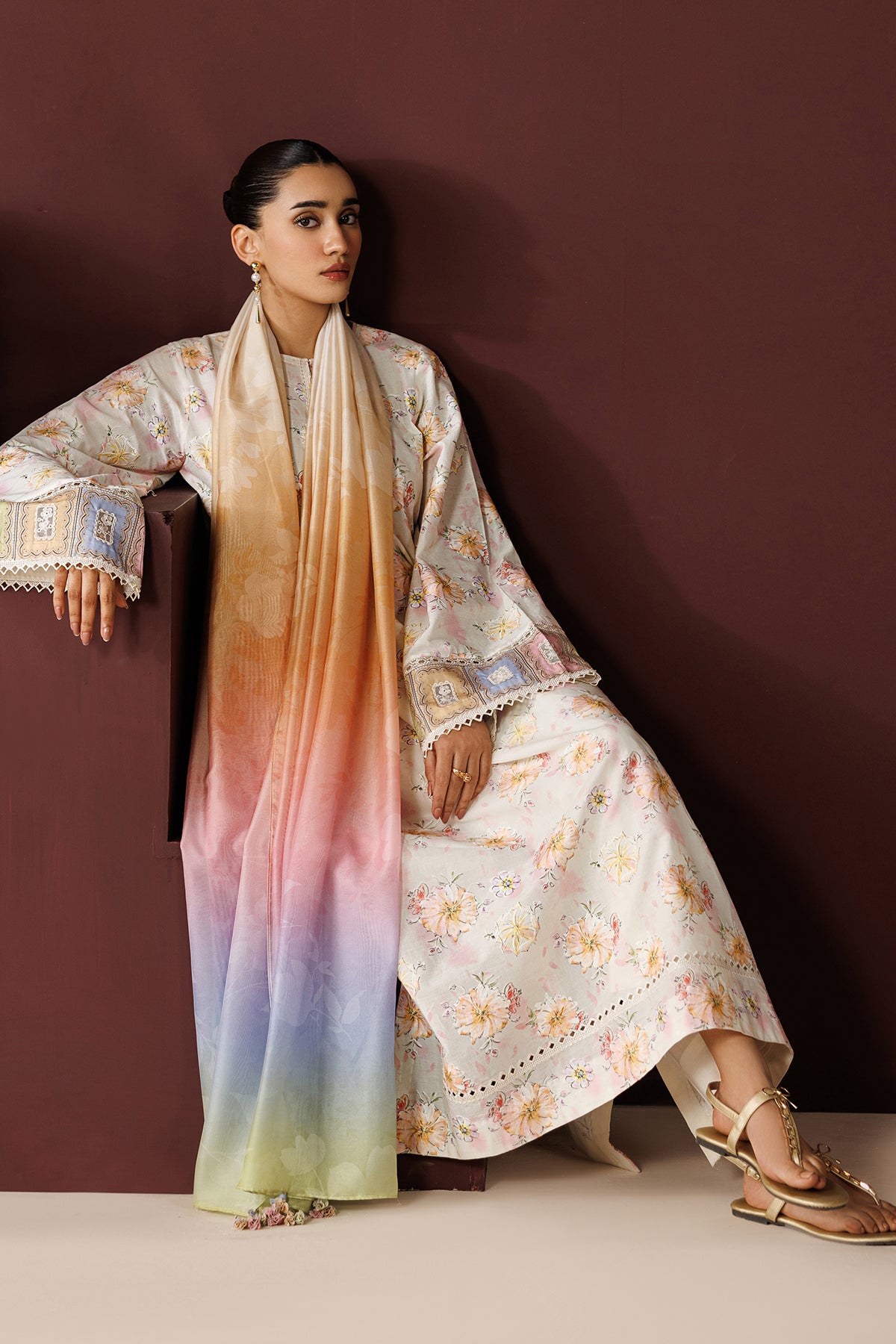EMBROIDERED PRINTED LAWN PR-1260