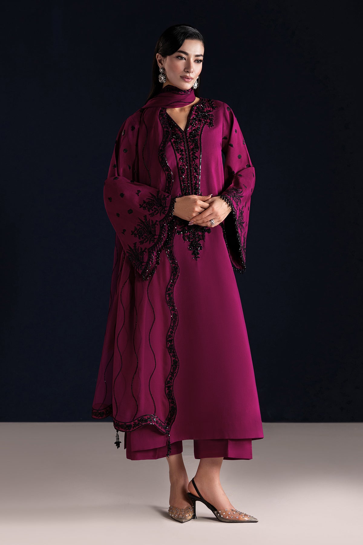 EMBROIDERED CHIFFON PR-1321