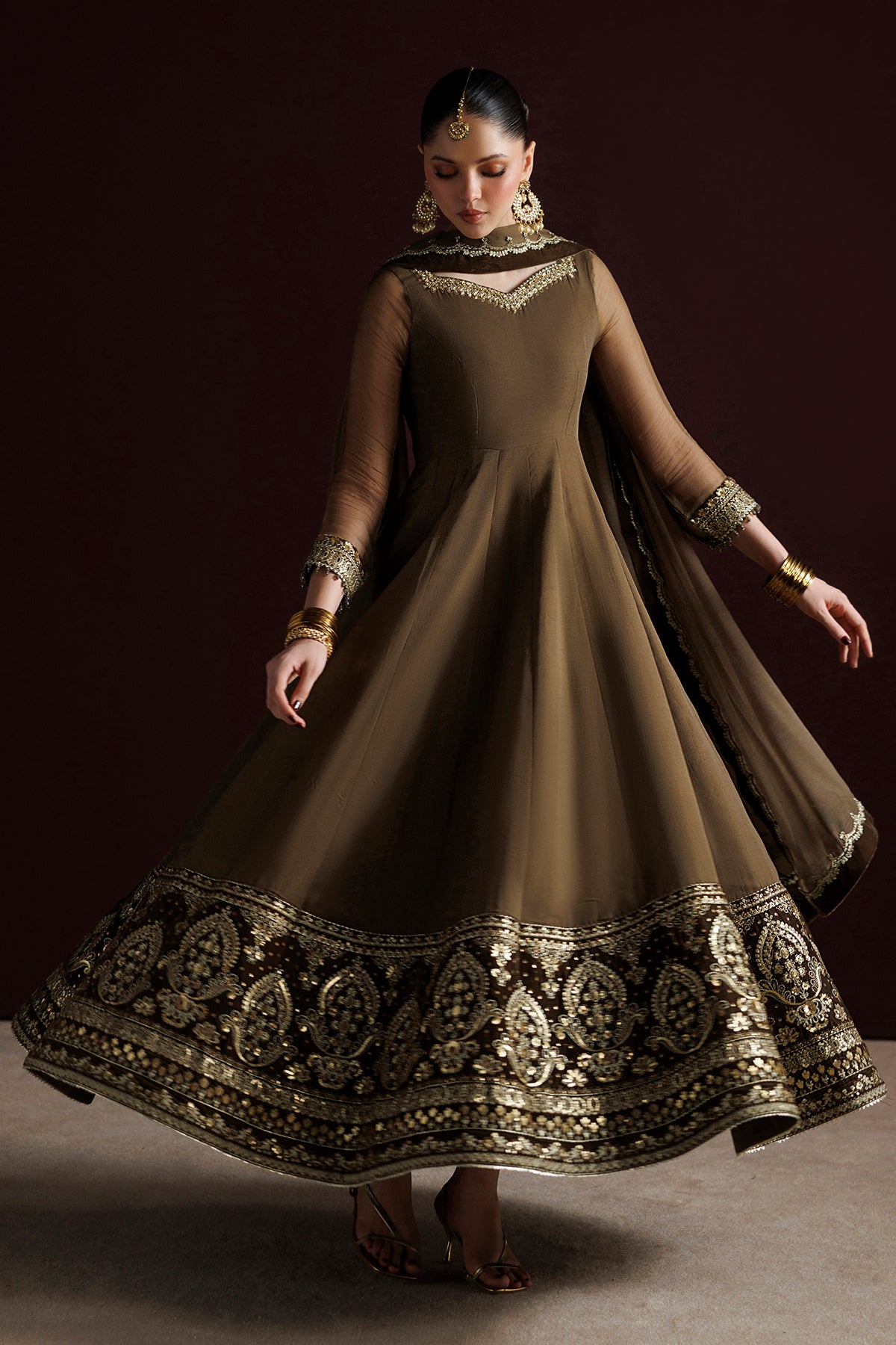 EMBROIDERED CHIFFON PR-1414