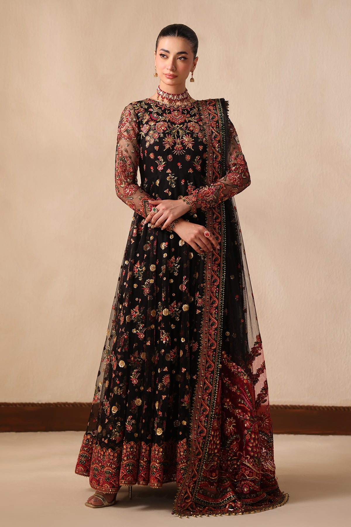 EMBROIDERED NET SF-4492