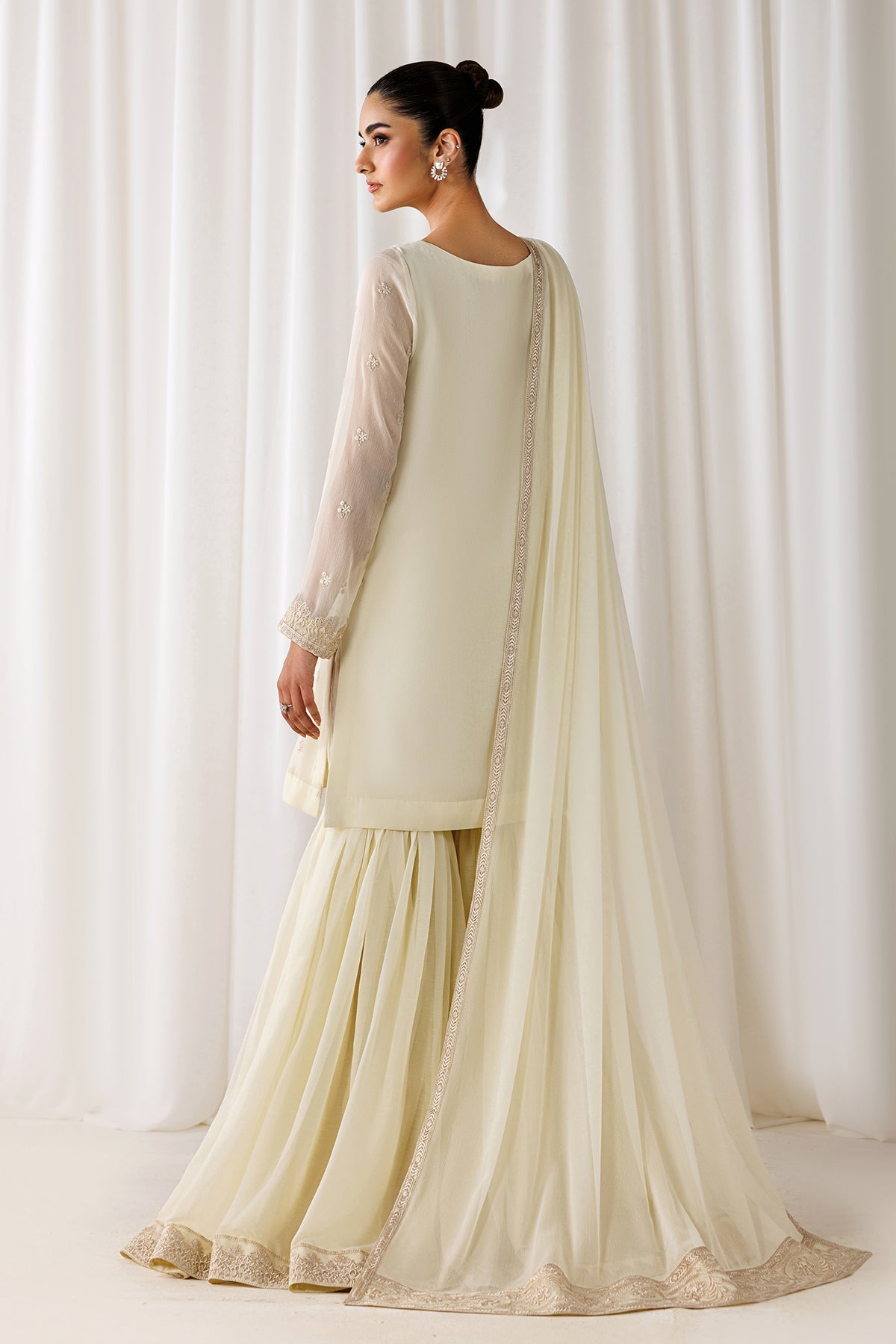 EMBROIDERED CHIFFON EN-1309