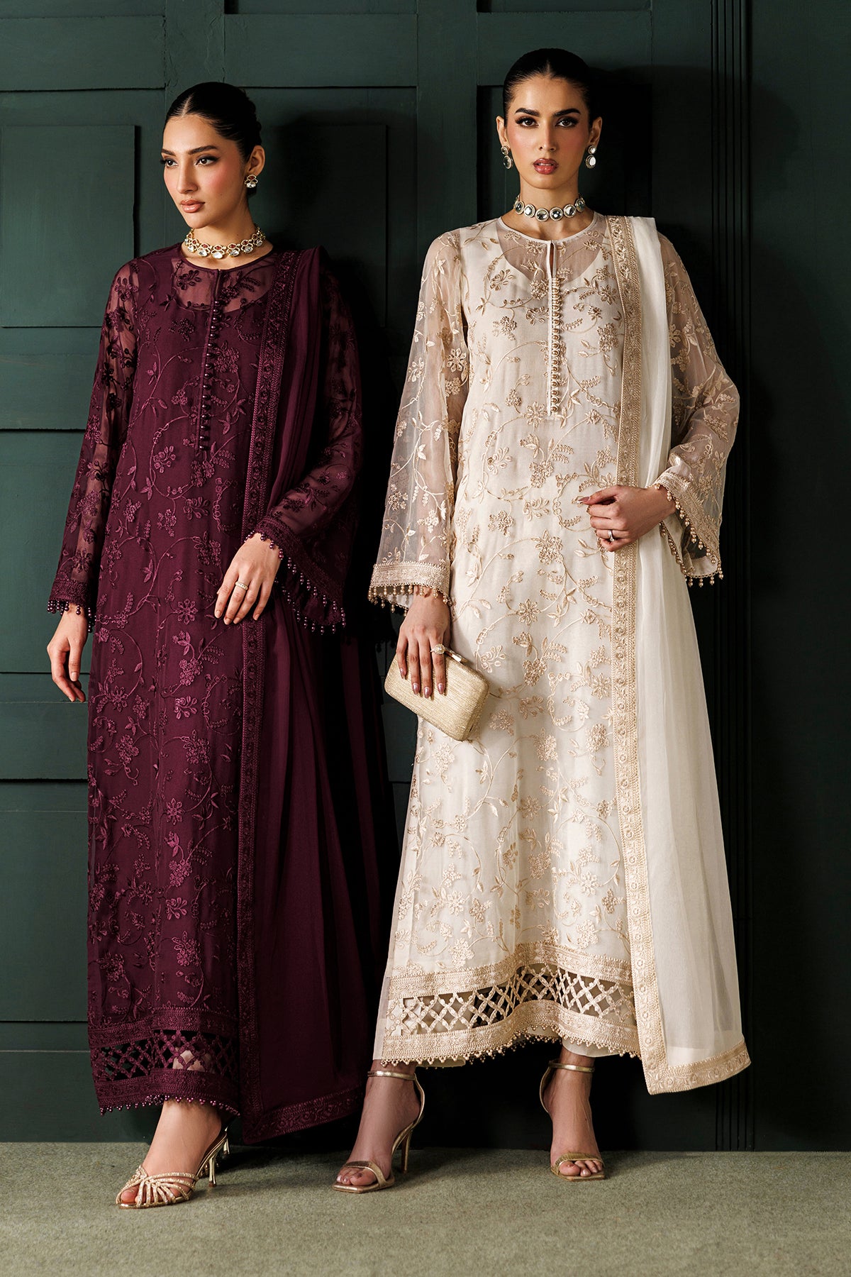 EMBROIDERED CHIFFON UF-4436