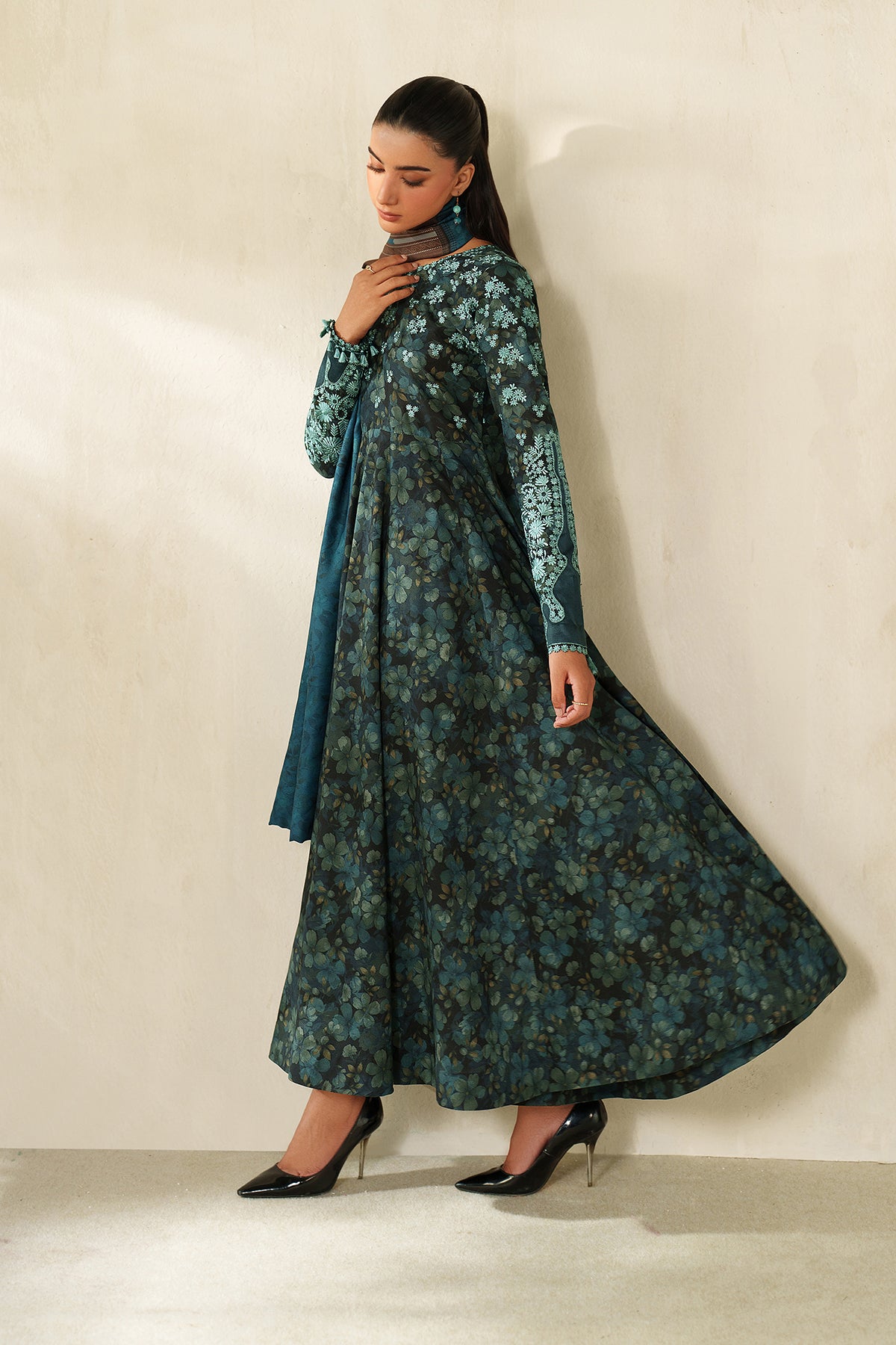 EMBROIDERED PRINTED KHADDAR PR-1231
