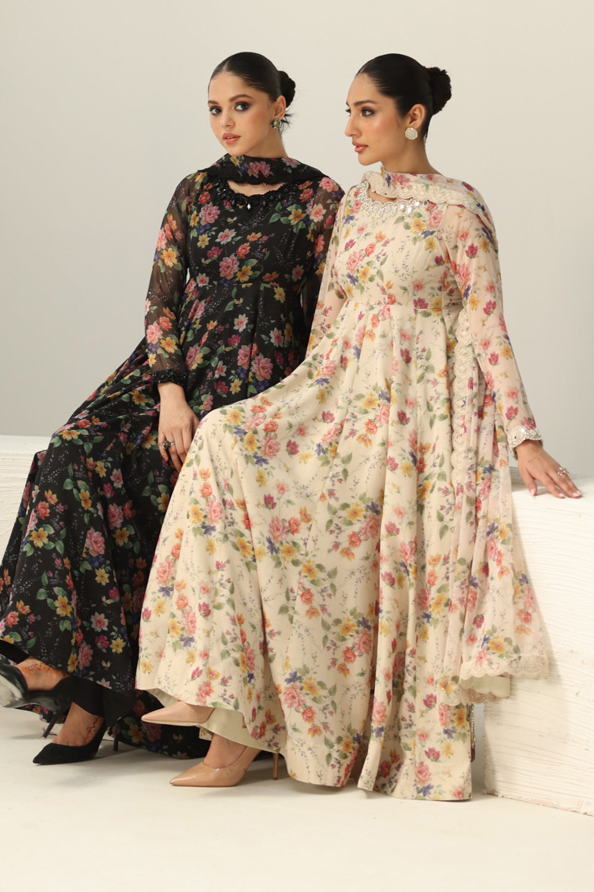 EMBROIDERED CHIFFON PR-1159
