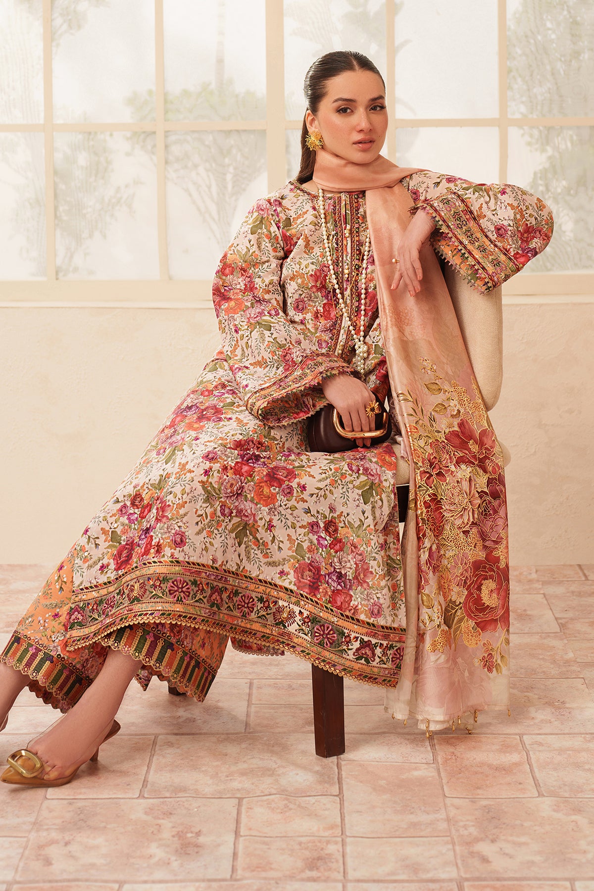 EMBROIDERED LAWN SF-4407