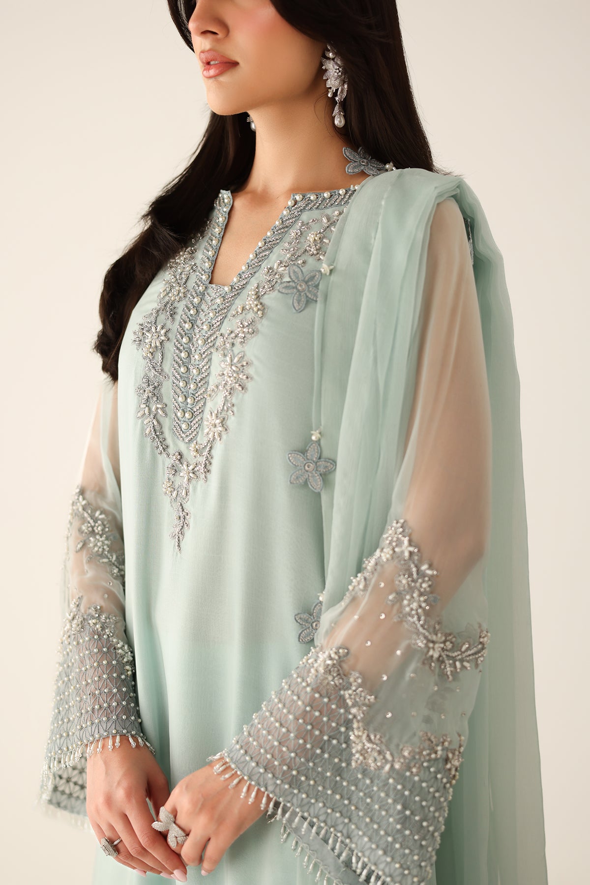 EMBROIDERED CHIFFON PR-1153