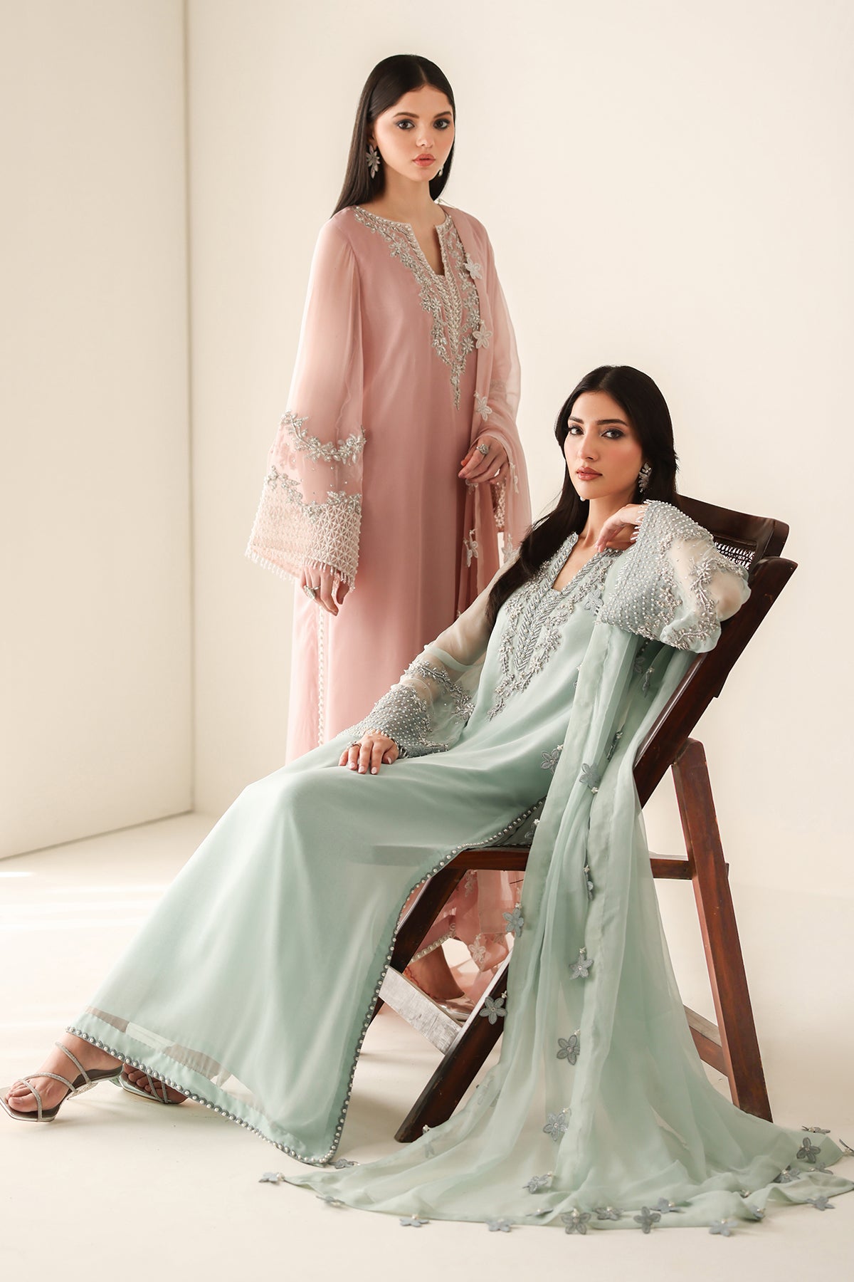 EMBROIDERED CHIFFON PR-1154