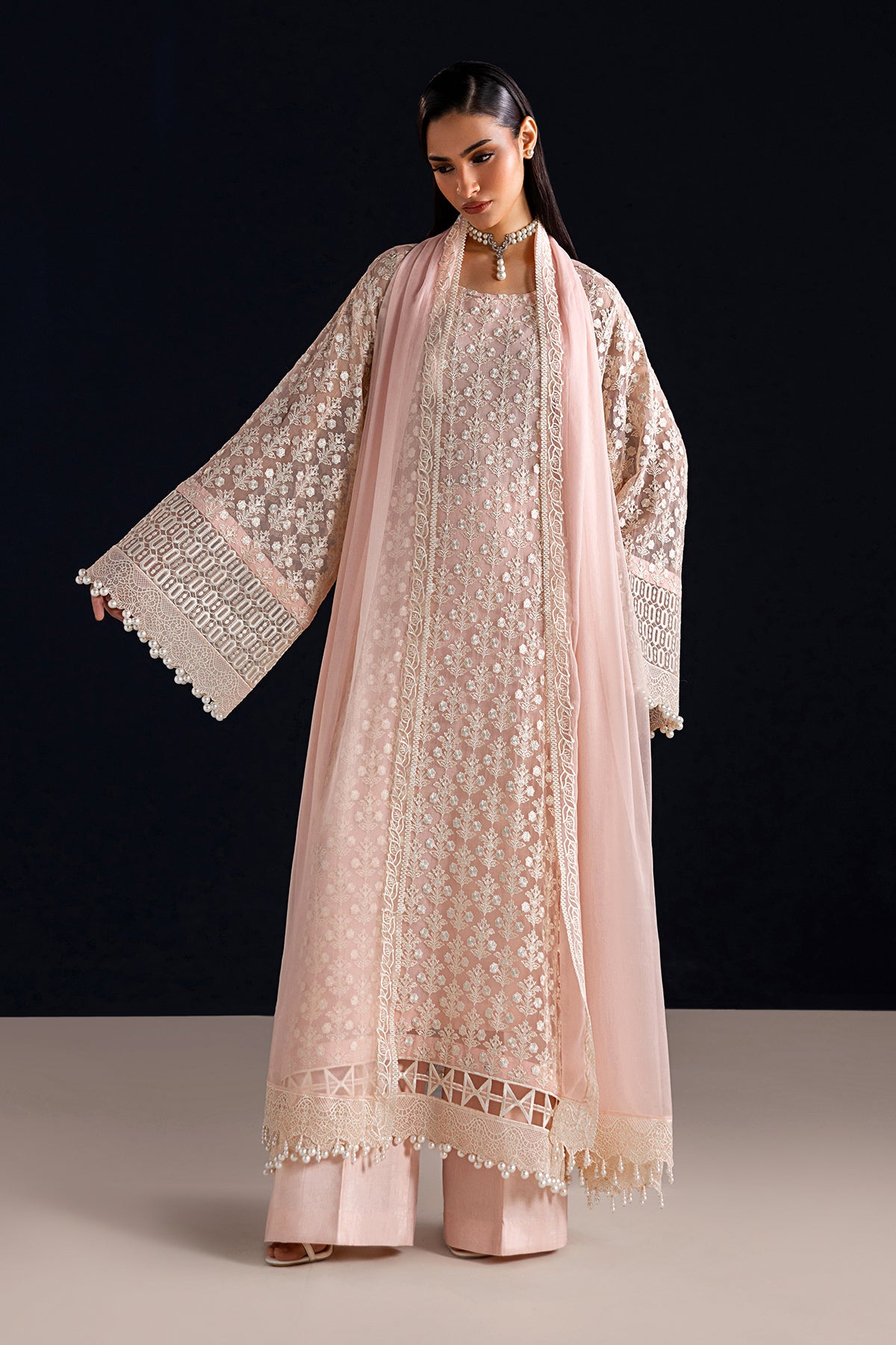EMBROIDERED CHIFFON SF-4533