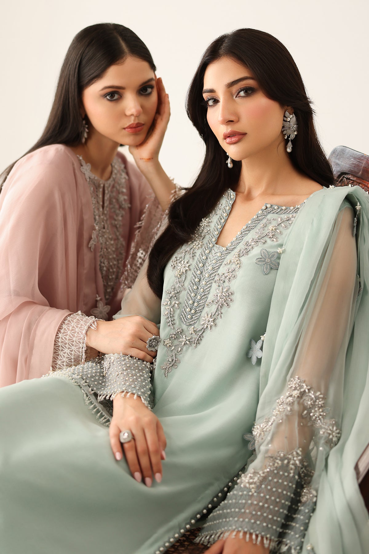 EMBROIDERED CHIFFON PR-1154