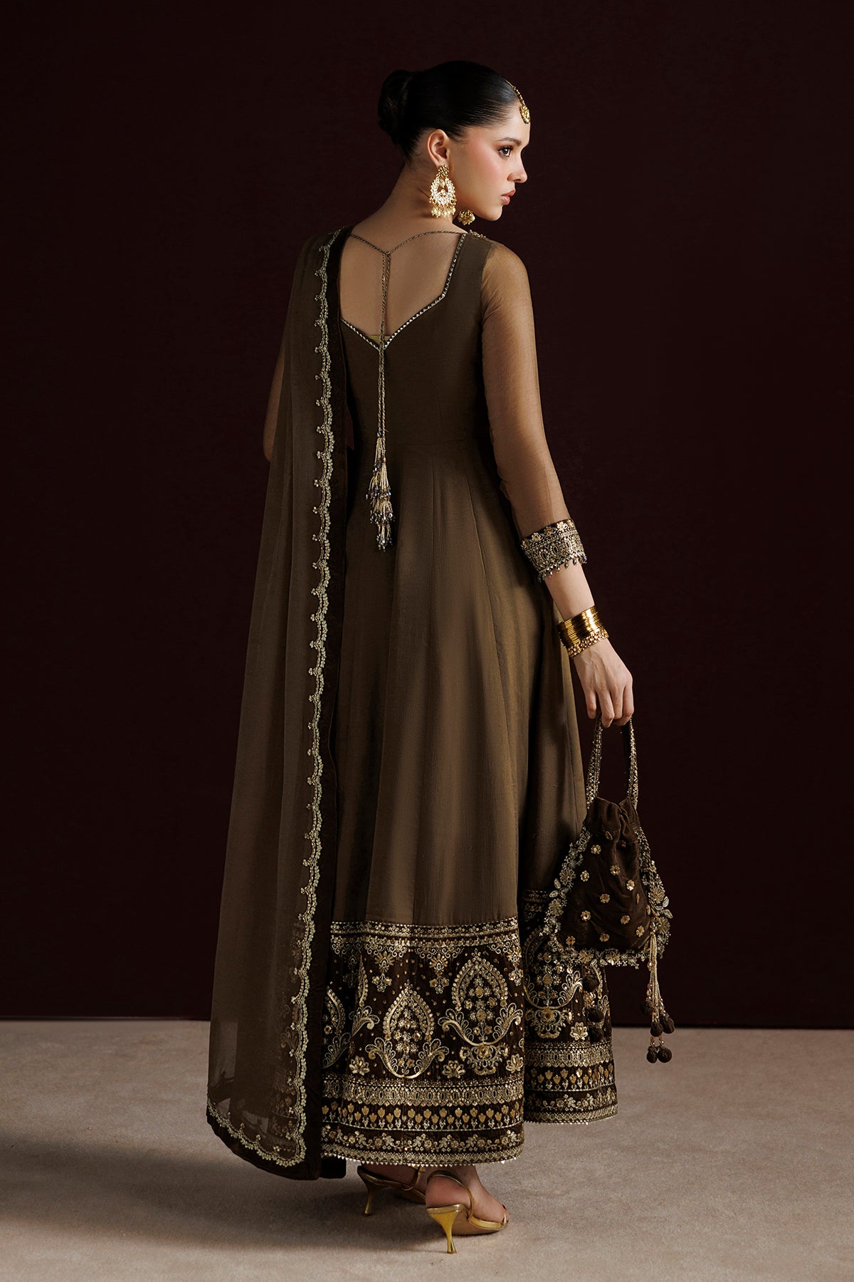 EMBROIDERED CHIFFON PR-1414
