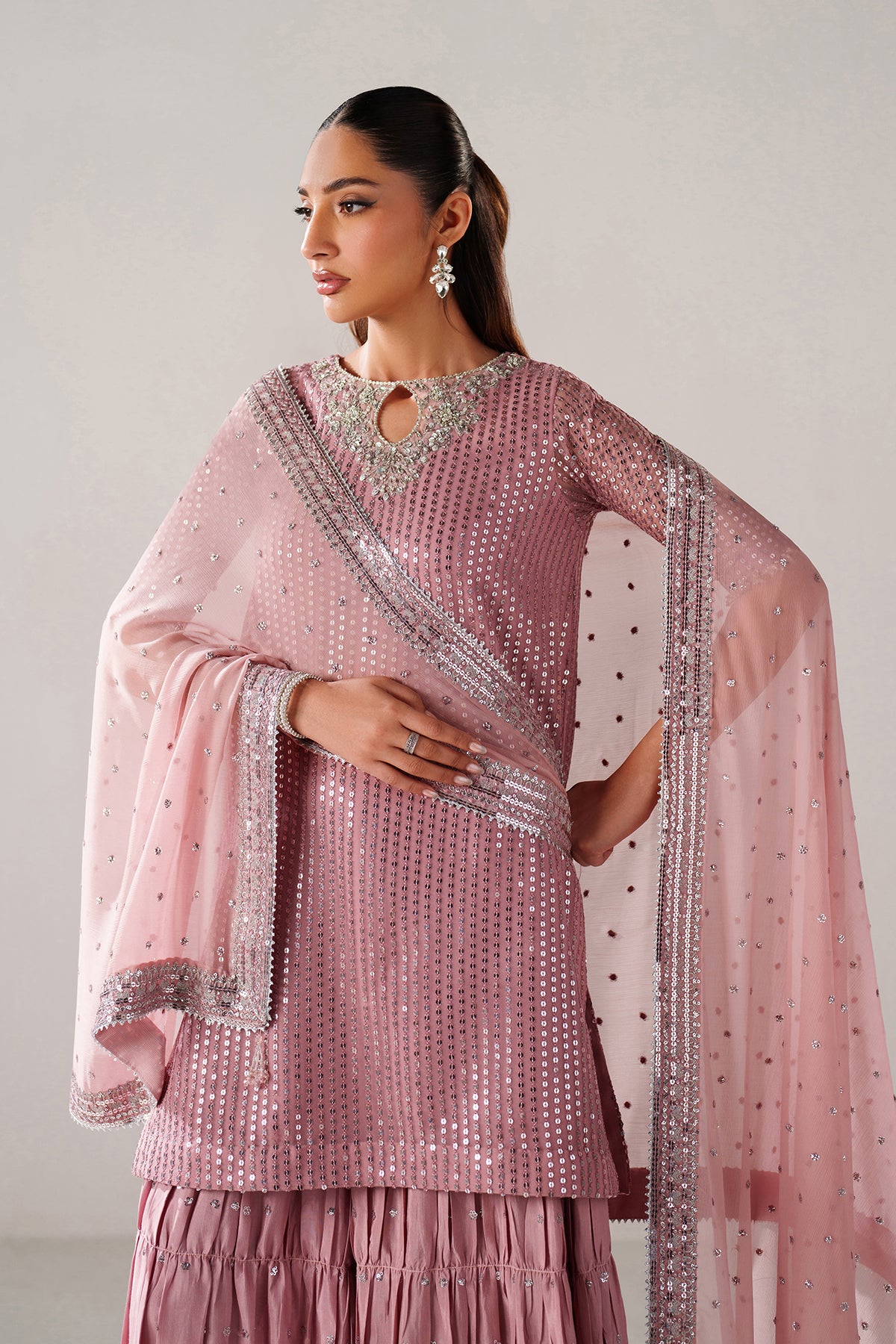 EMBROIDERED CHIFFON SF-4388