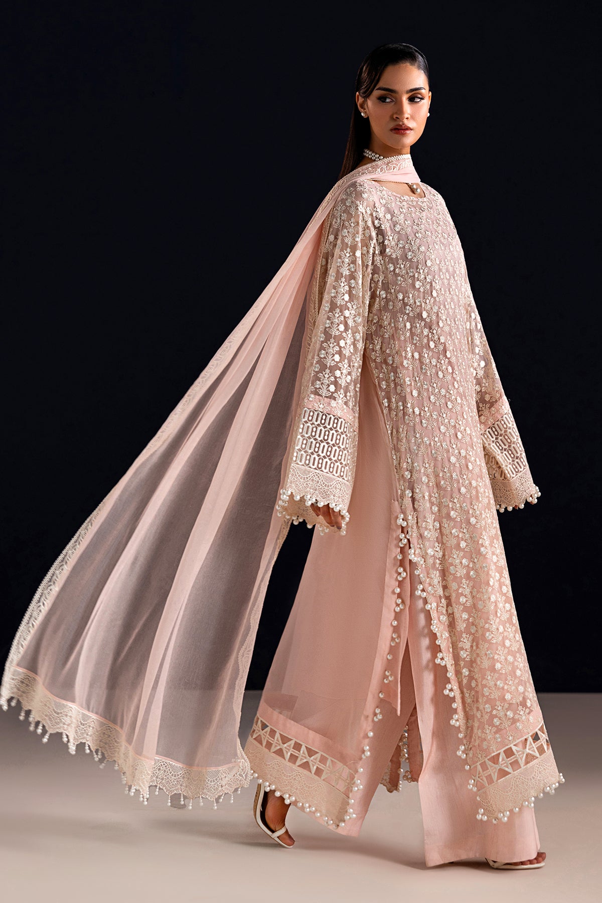 EMBROIDERED CHIFFON SF-4533