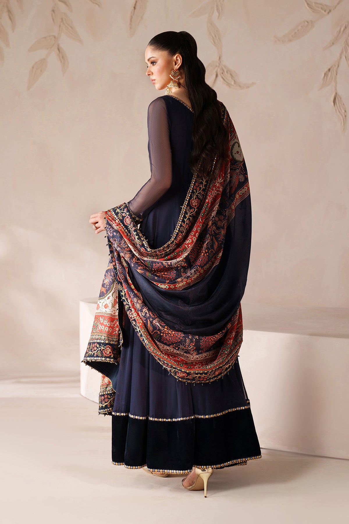 EMBROIDERED CHIFFON PR-1203