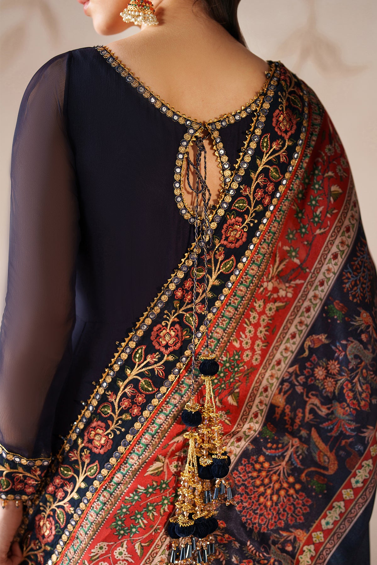 EMBROIDERED CHIFFON PR-1203