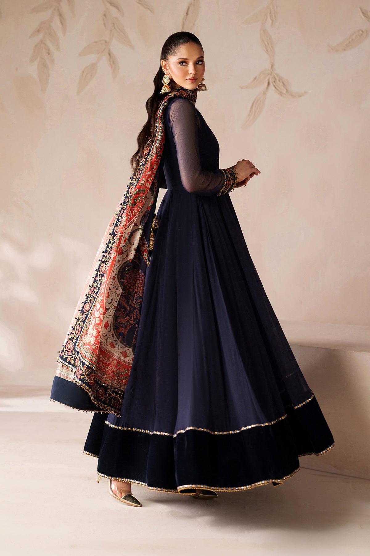 EMBROIDERED CHIFFON PR-1203