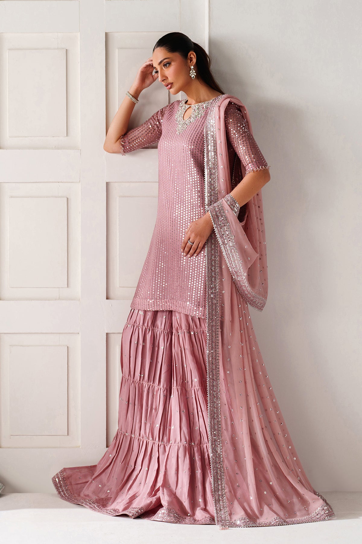 EMBROIDERED CHIFFON SF-4388