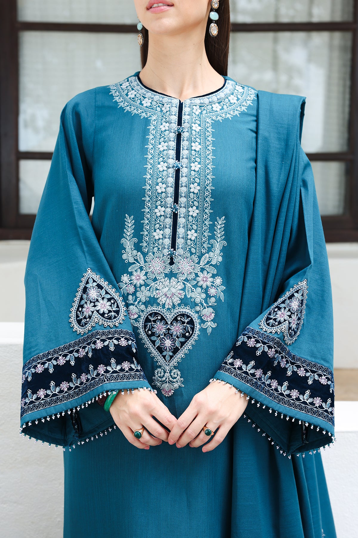 EMBROIDERED KHADDAR PR-1418