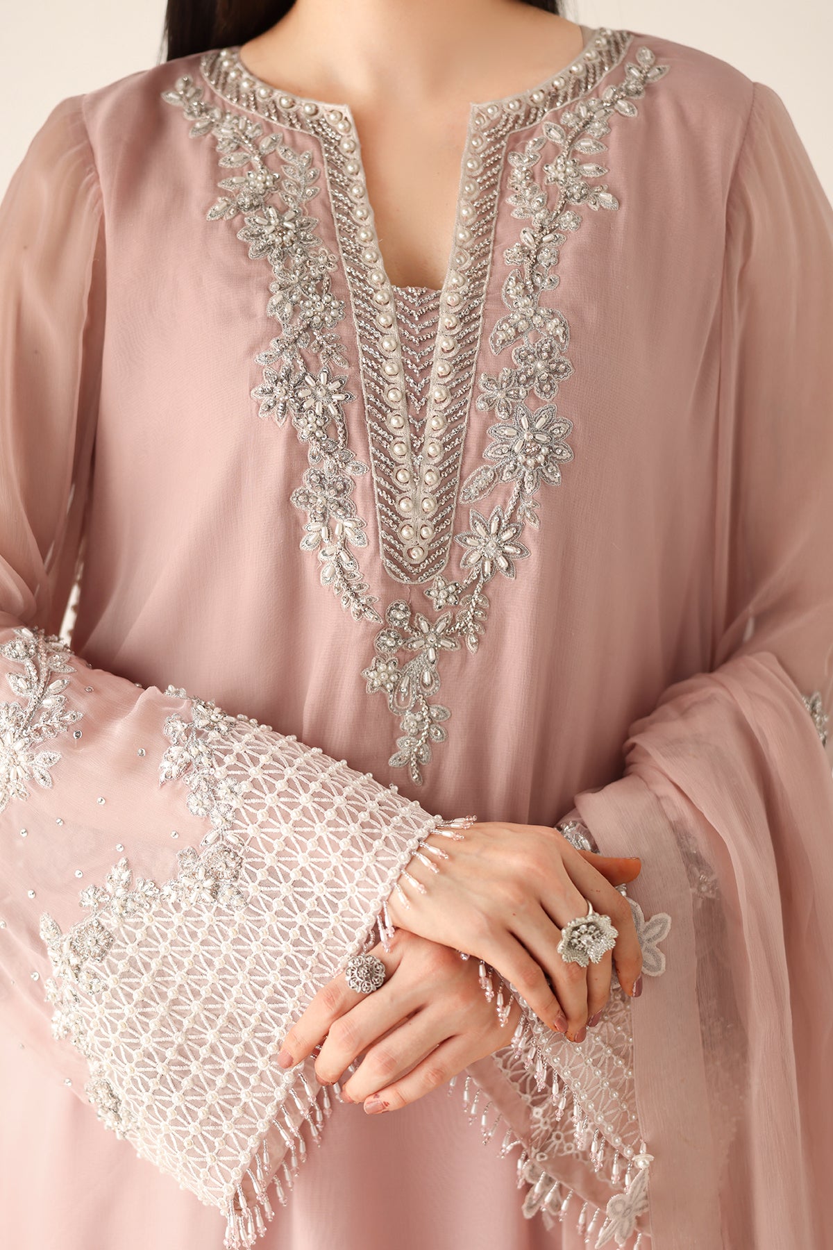 EMBROIDERED CHIFFON PR-1154