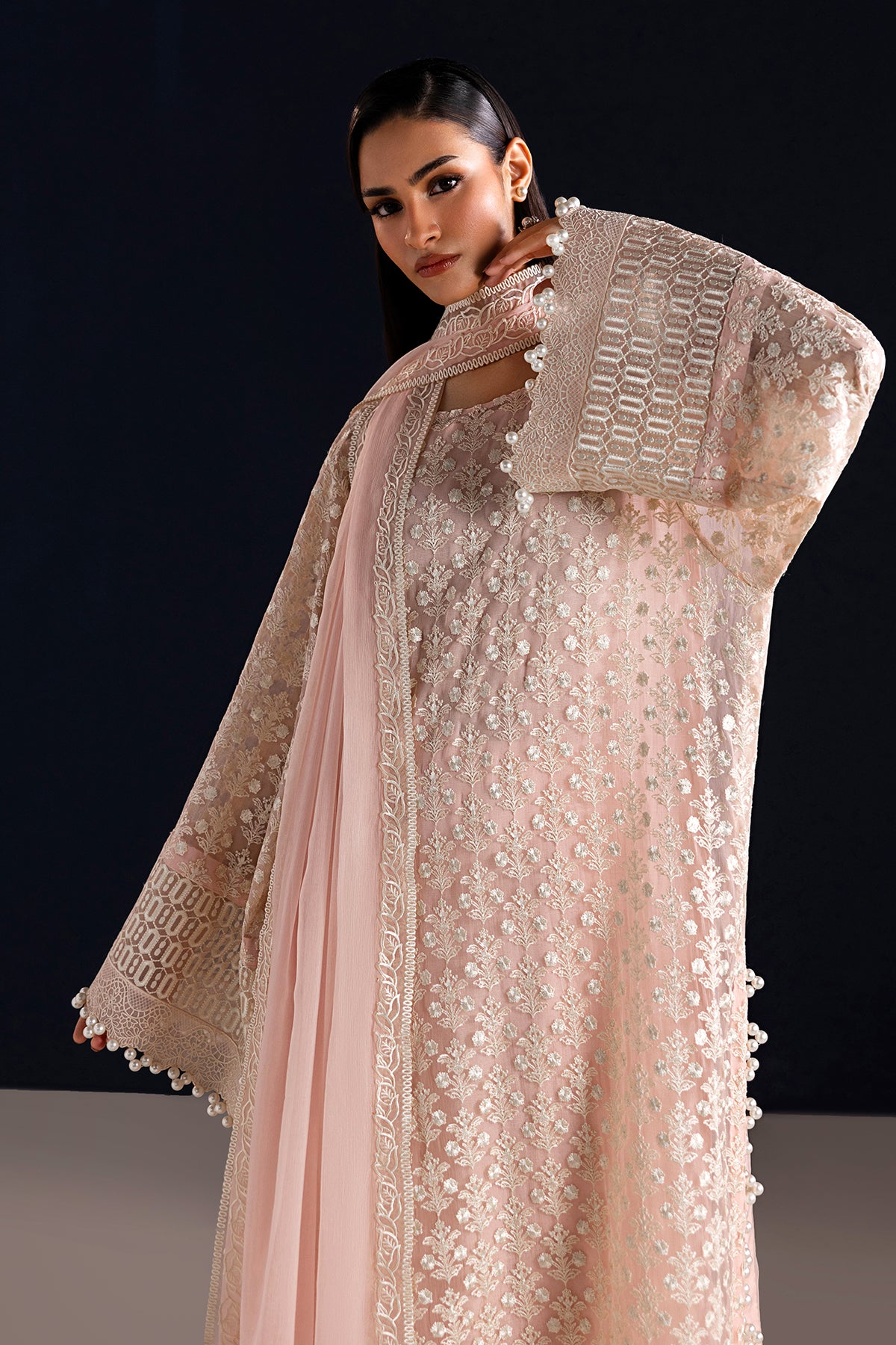 EMBROIDERED CHIFFON SF-4533