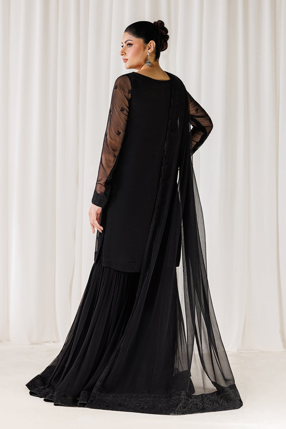 EMBROIDERED CHIFFON EN-1310