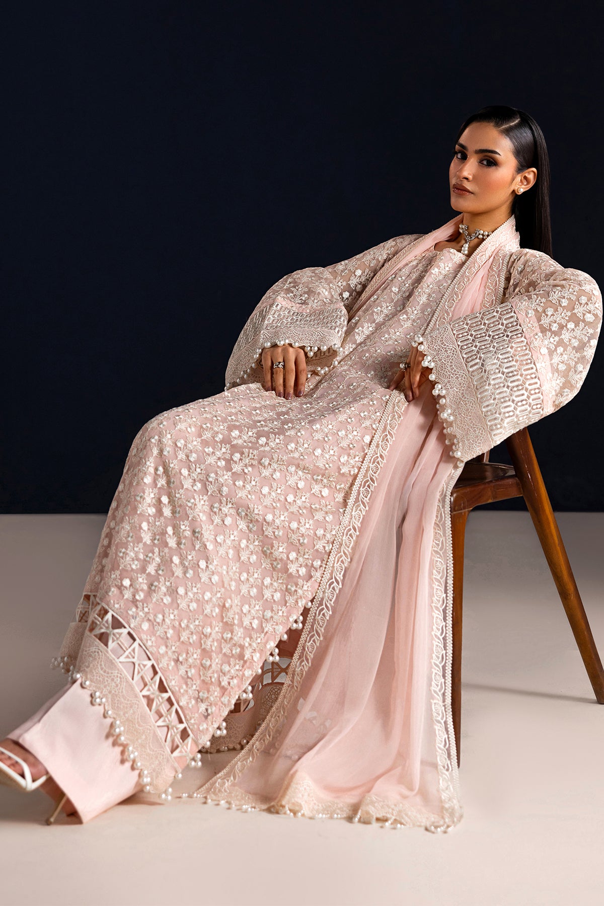 EMBROIDERED CHIFFON SF-4533