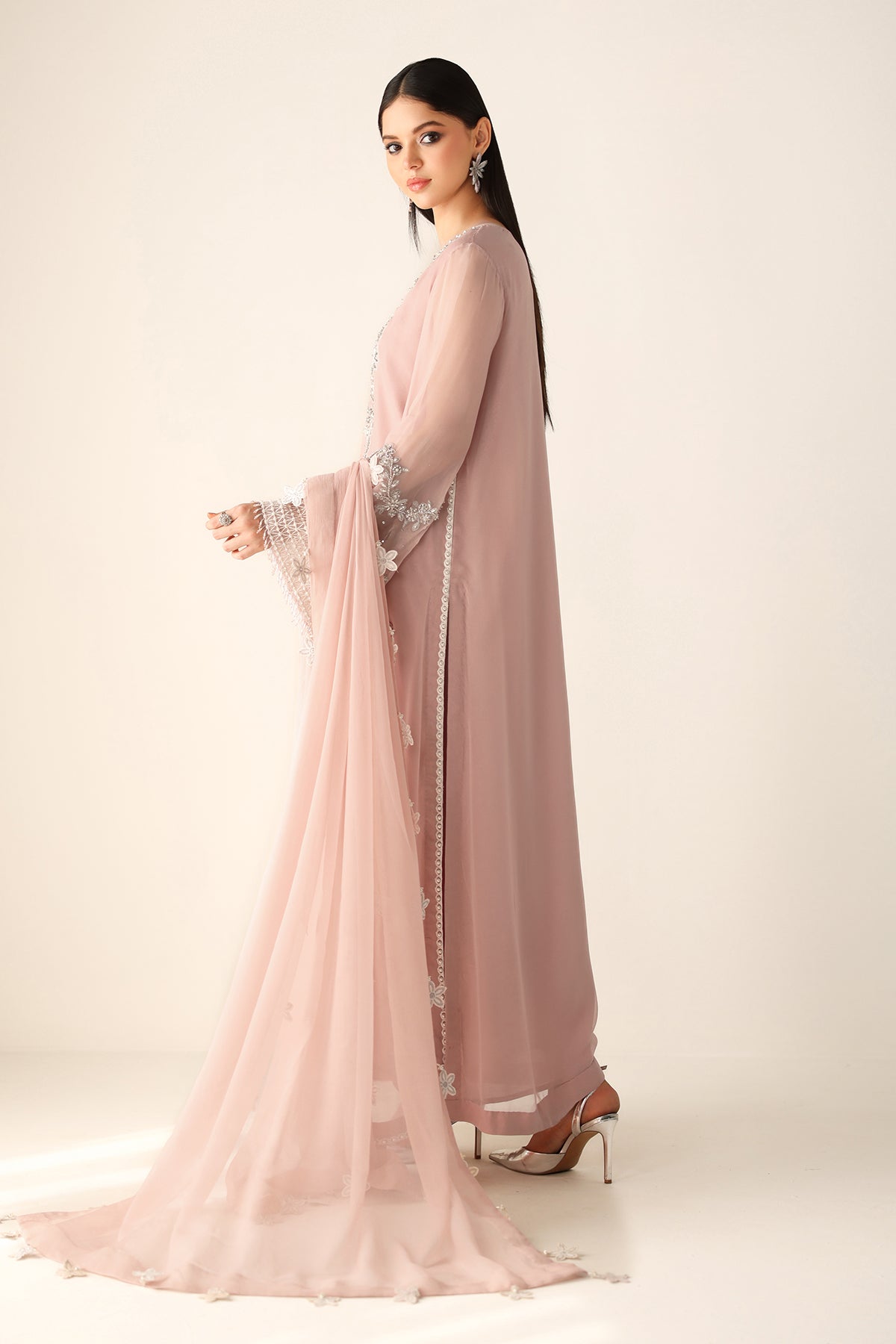 EMBROIDERED CHIFFON PR-1154